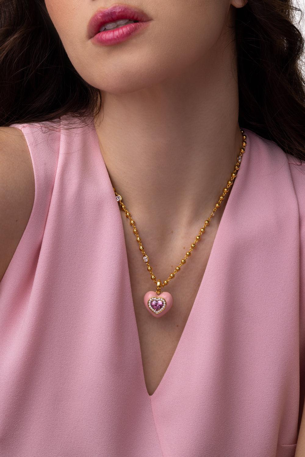 Ball Chain Diamond Necklace - 18in - Image 4