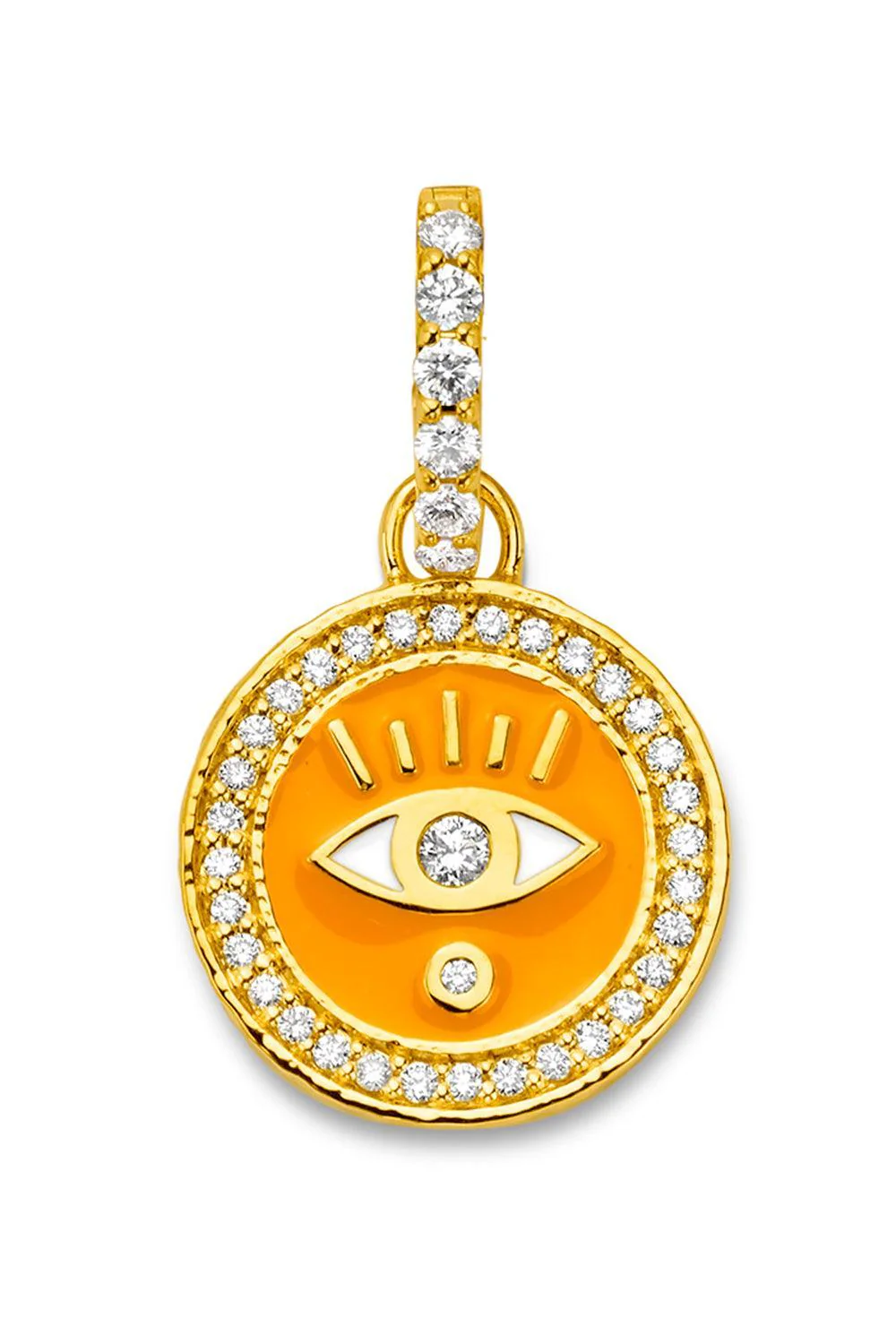 Diamond Clementine Evil Eye Pendant