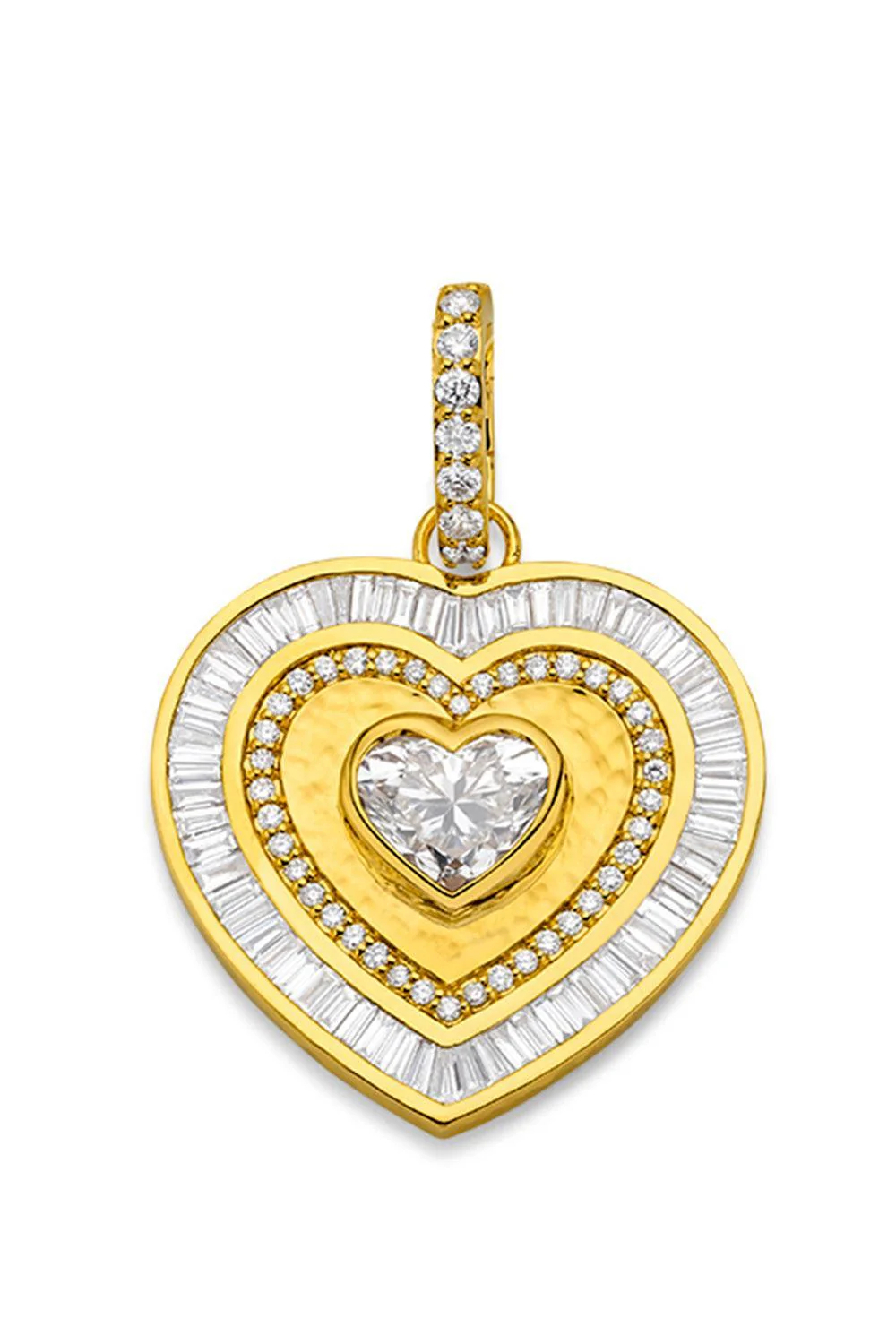 Diamond Fancy Cut Heart Pendant