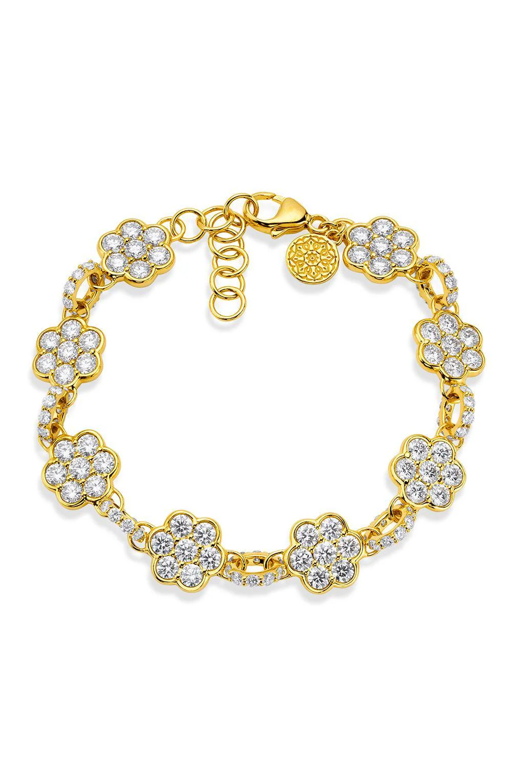 Diamond Flower Bracelet