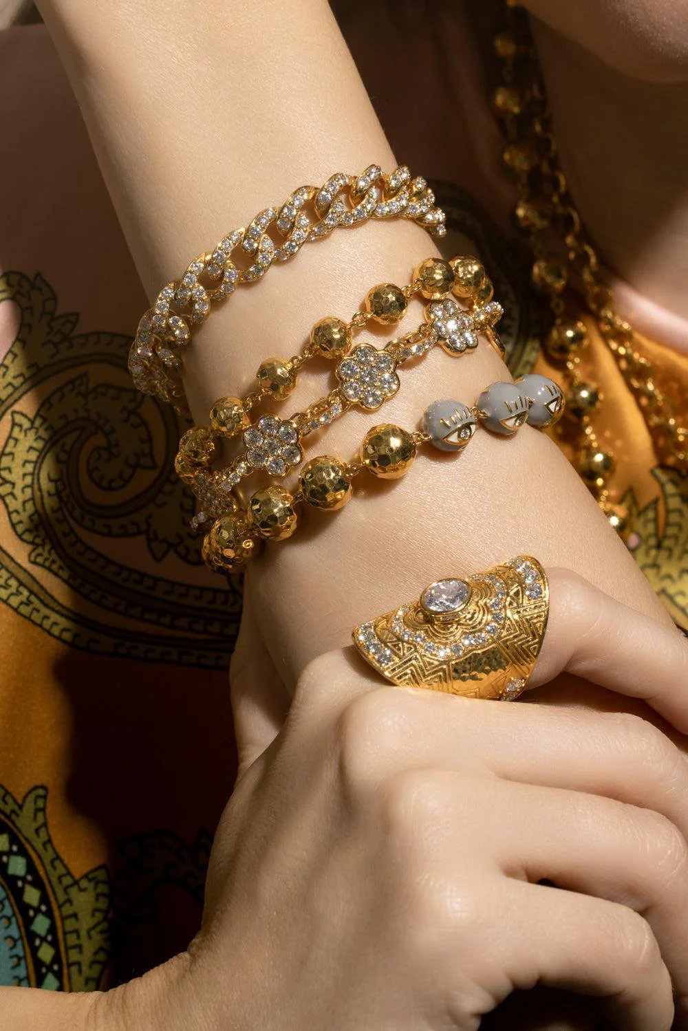 Diamond Flower Bracelet - Image 3