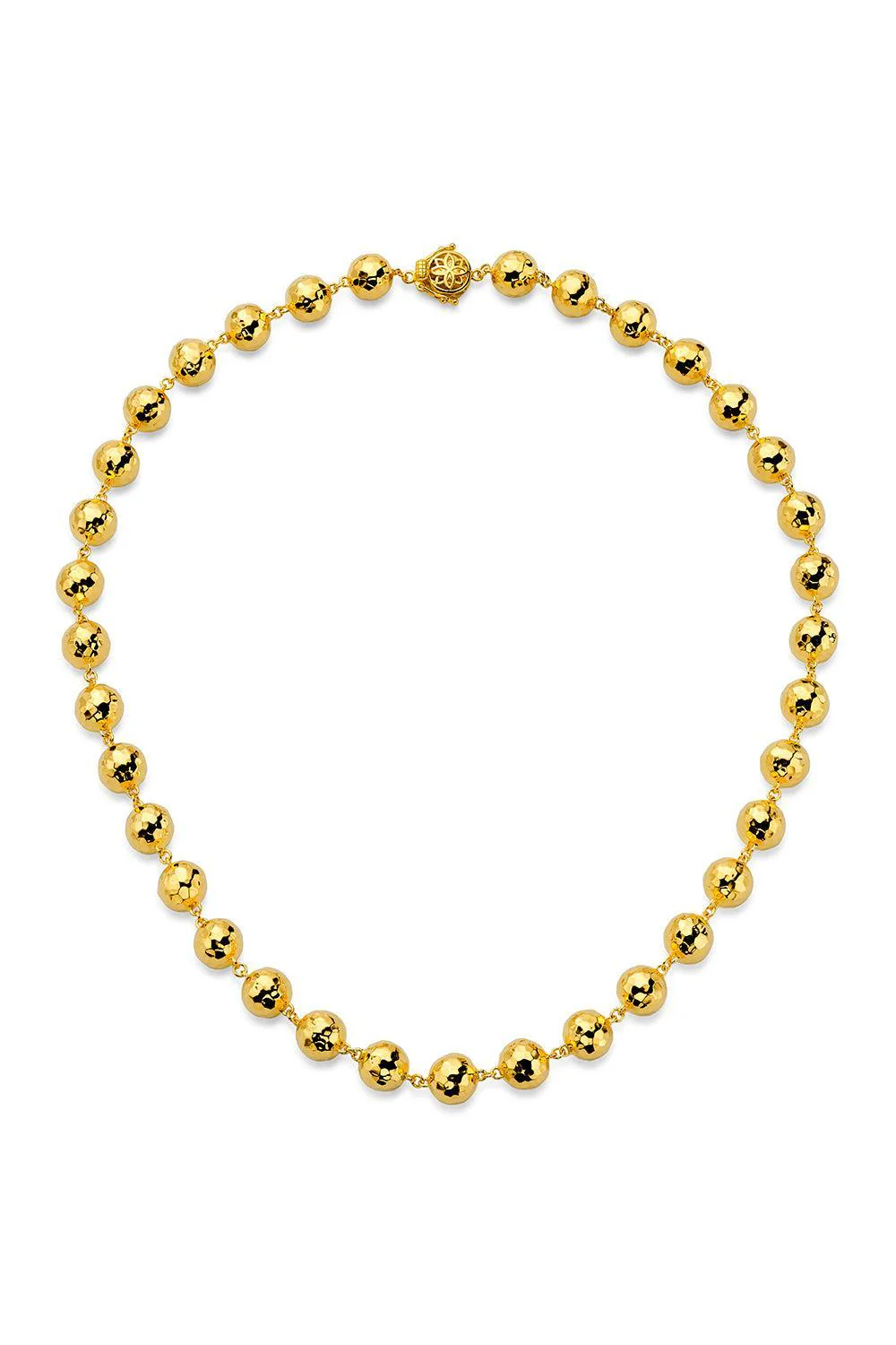 Hammered Ball Chain Necklace - 10mm - 20in