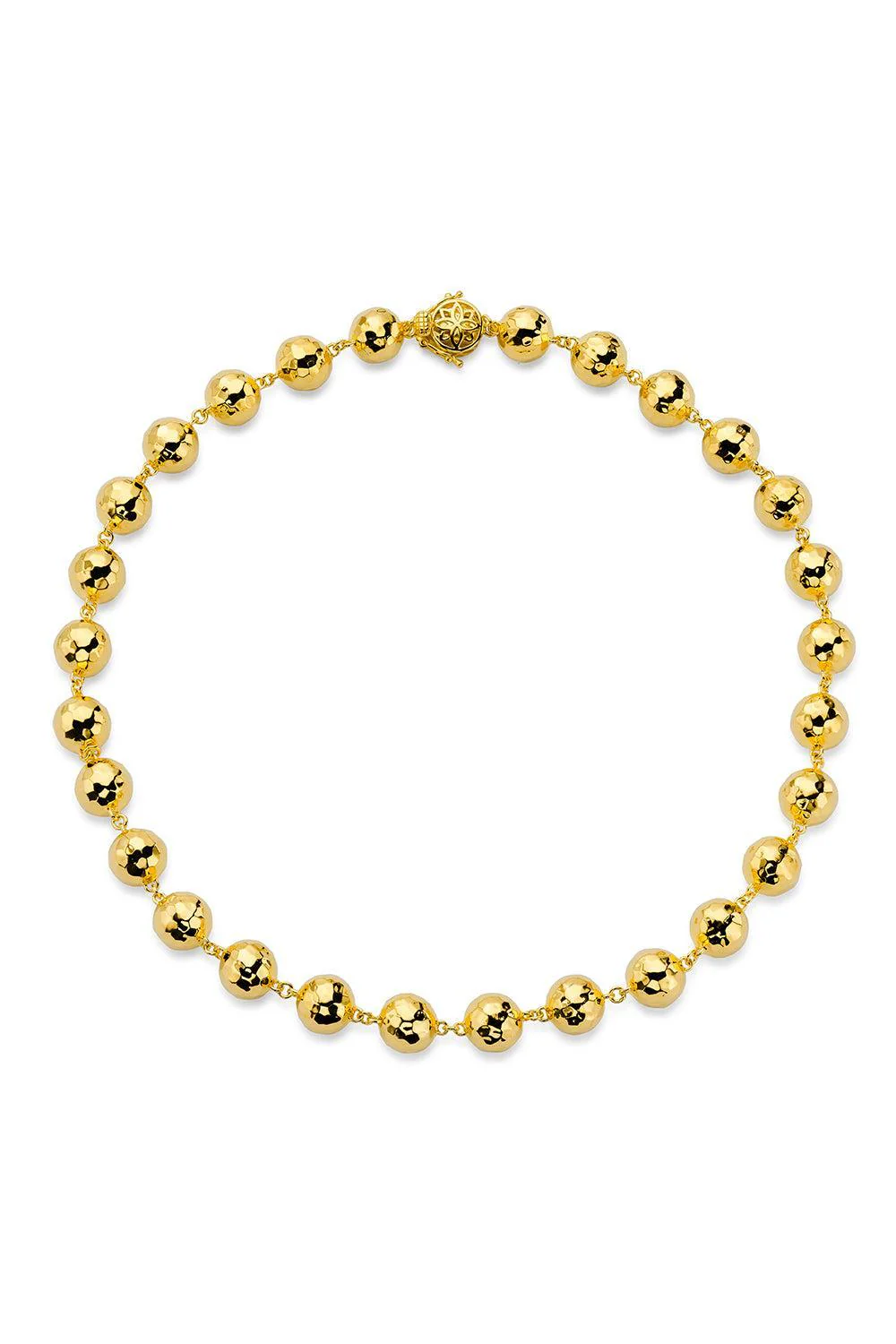 Hammered Ball Chain Necklace - 16in - 10mm