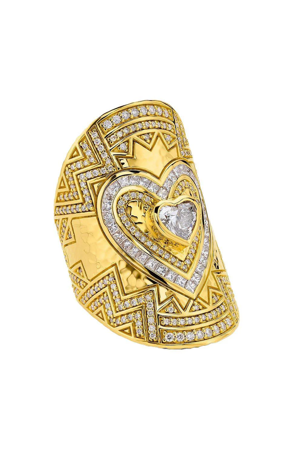 Heart Diamond Wrap Ring