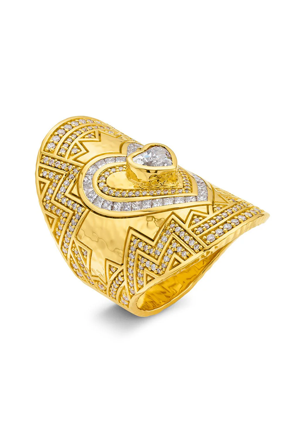Heart Diamond Wrap Ring - Image 5
