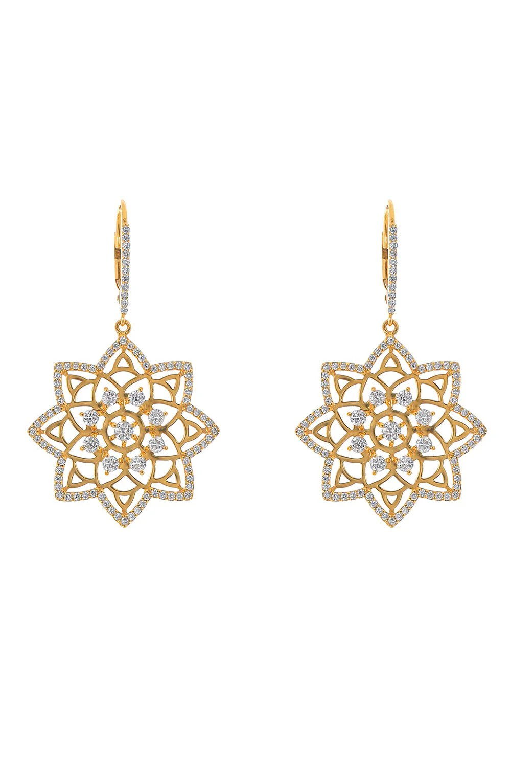 Mandala Diamond Earrings