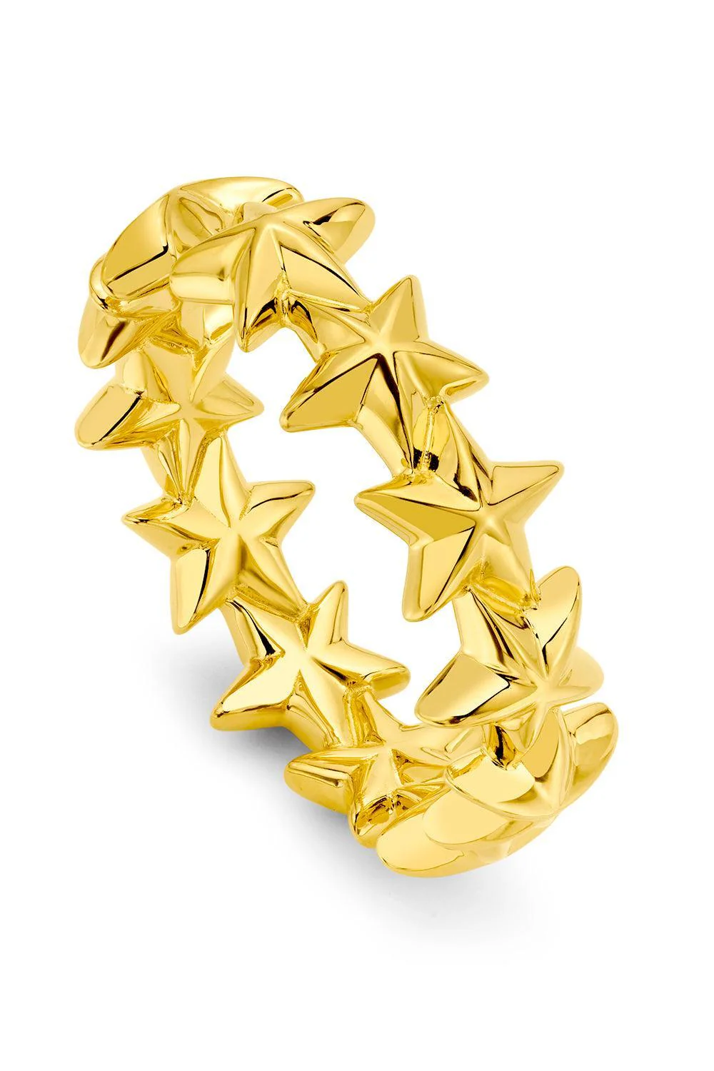Puffy Star Band Ring