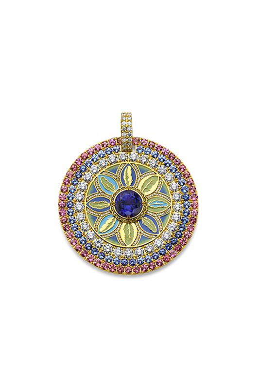 Tanzanite Feather Pendant