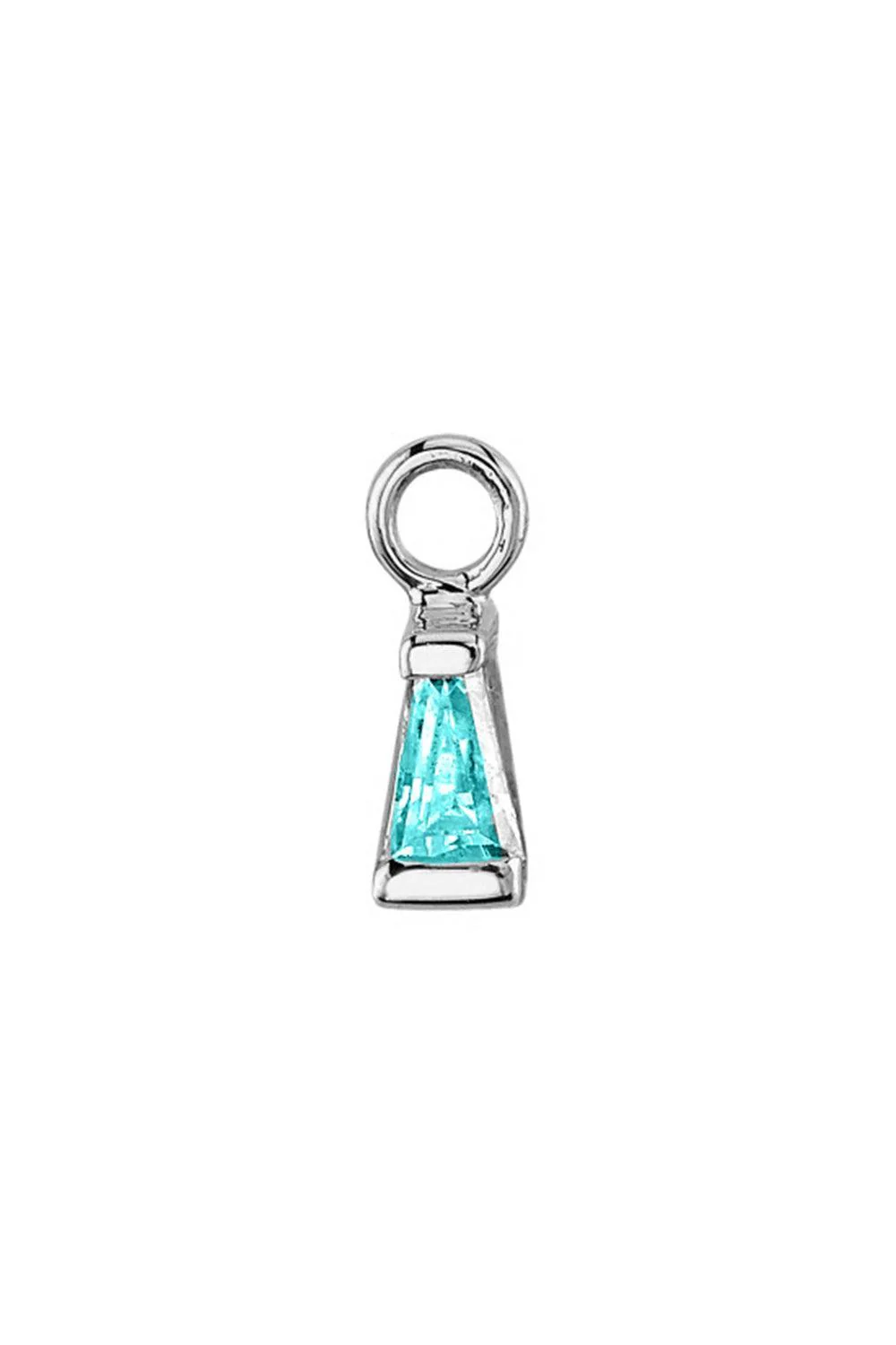 Aquamarine Tapered Ear Charm