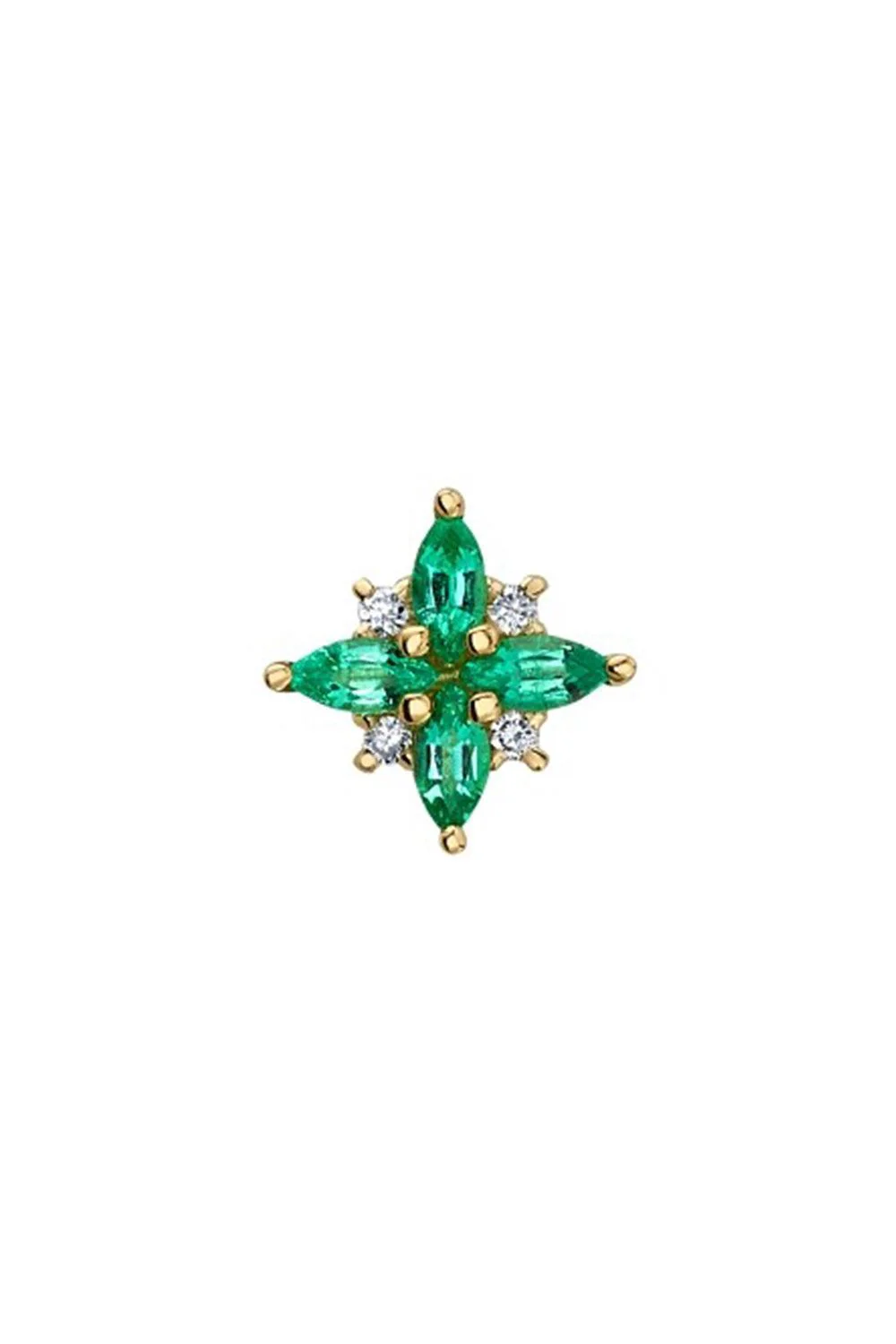 Emerald Diamond Tiny Pleades Ear Pin