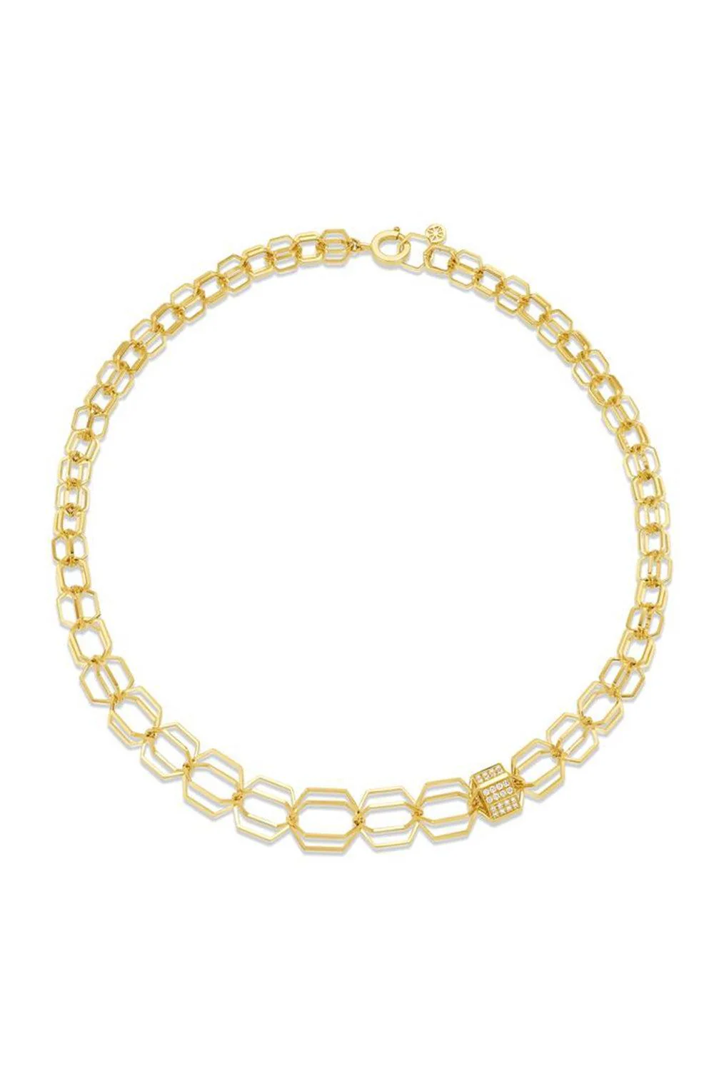 Diamond B Home Graduated Link Necklace