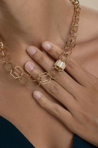 Diamond B Home Graduated Link Necklace - Image 3