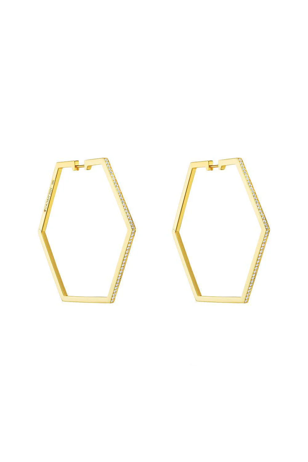 Large B Home Hoop Earrings