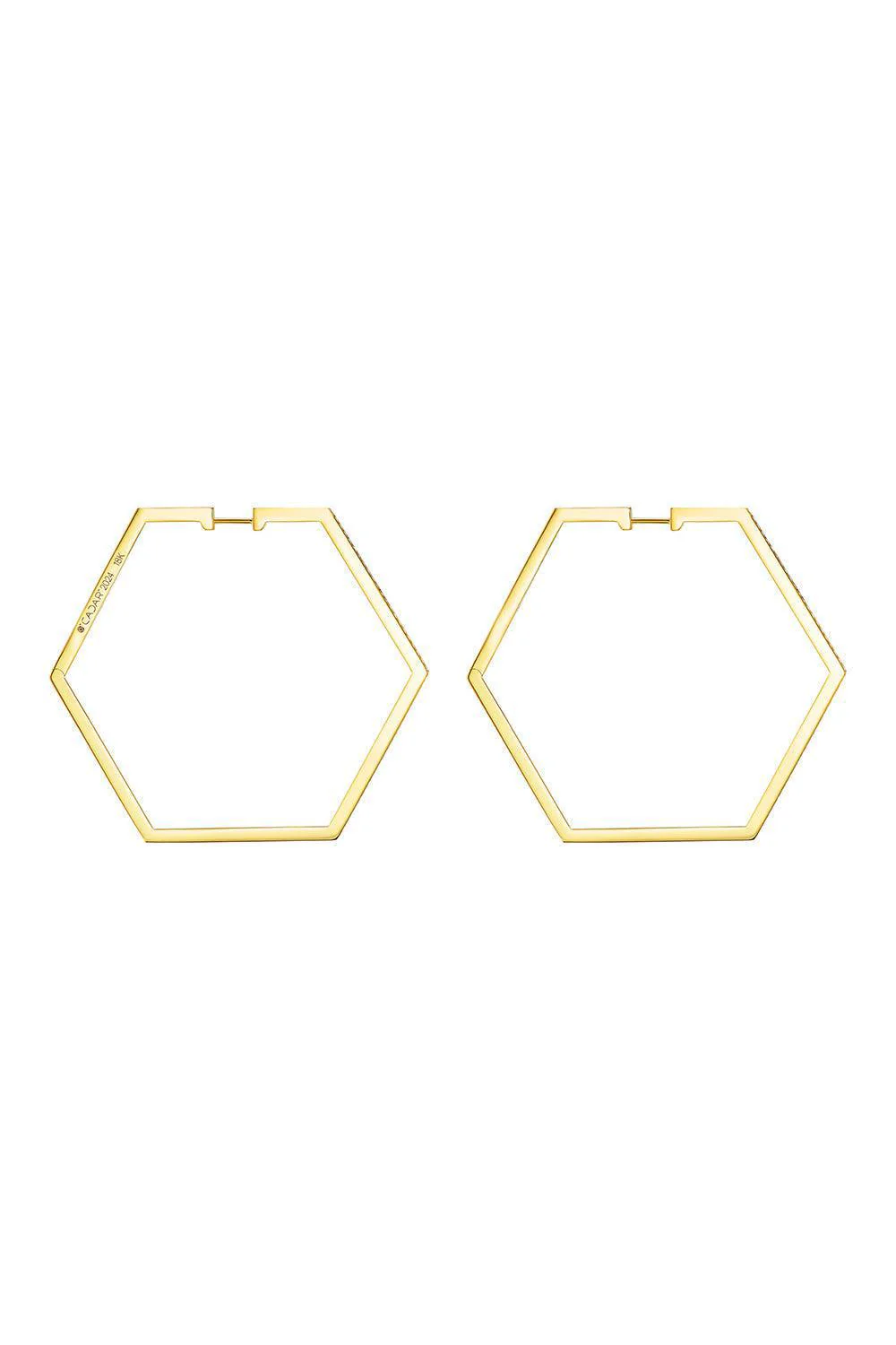 Large B Home Hoop Earrings - Image 5