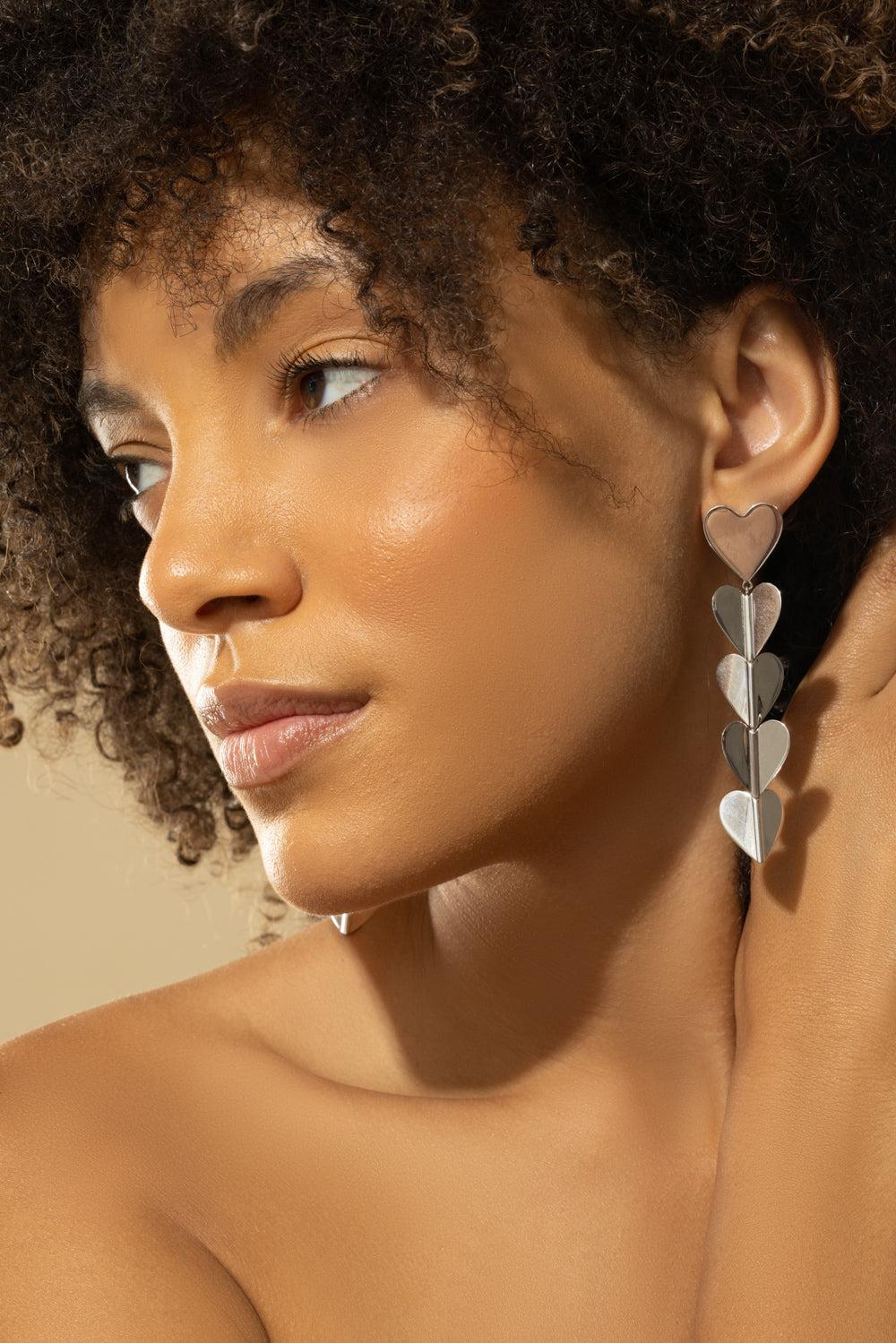 Large Wings Of Love Drop Earrings - Image 4