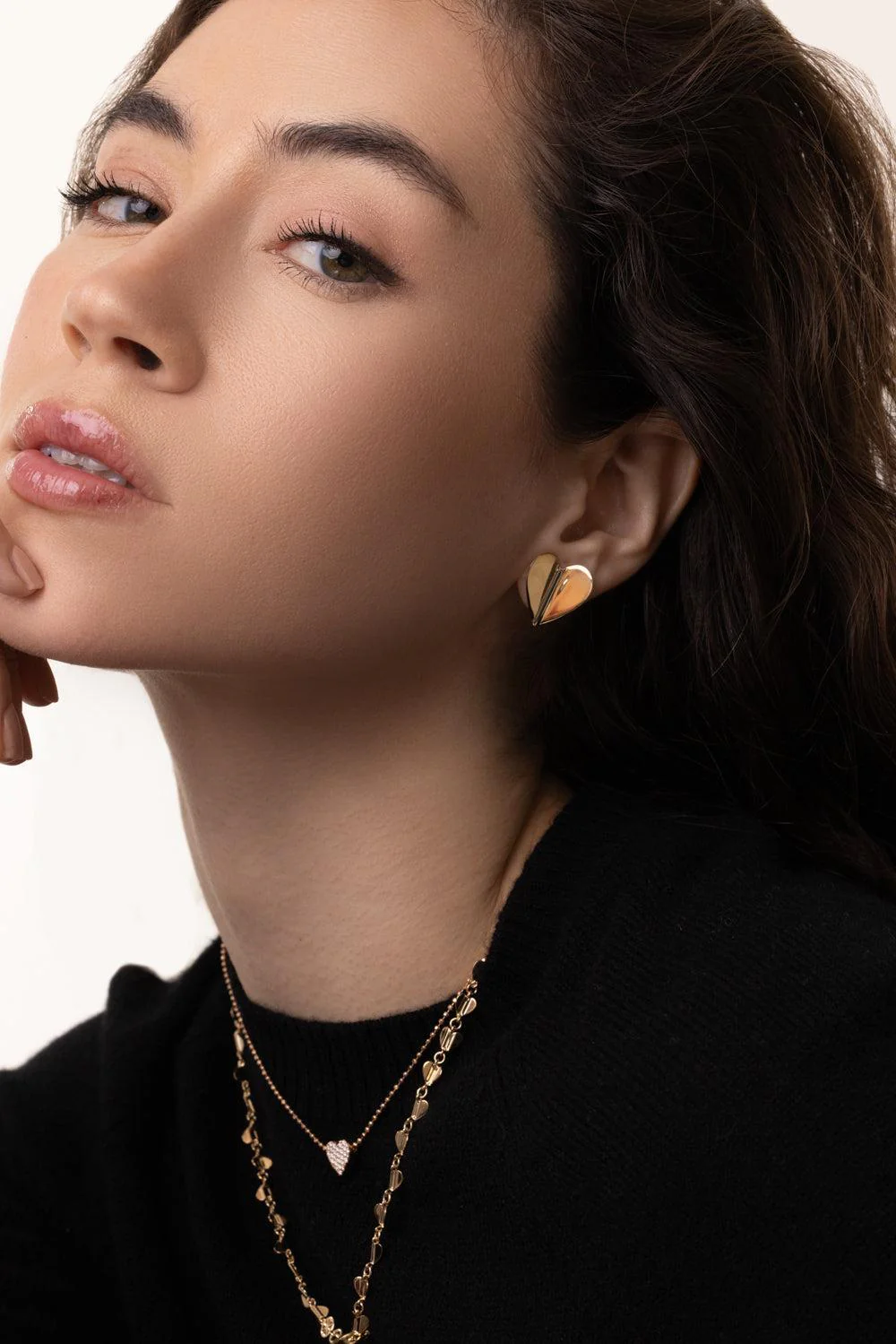 Large Wings Of Love Stud Earrings - Image 2