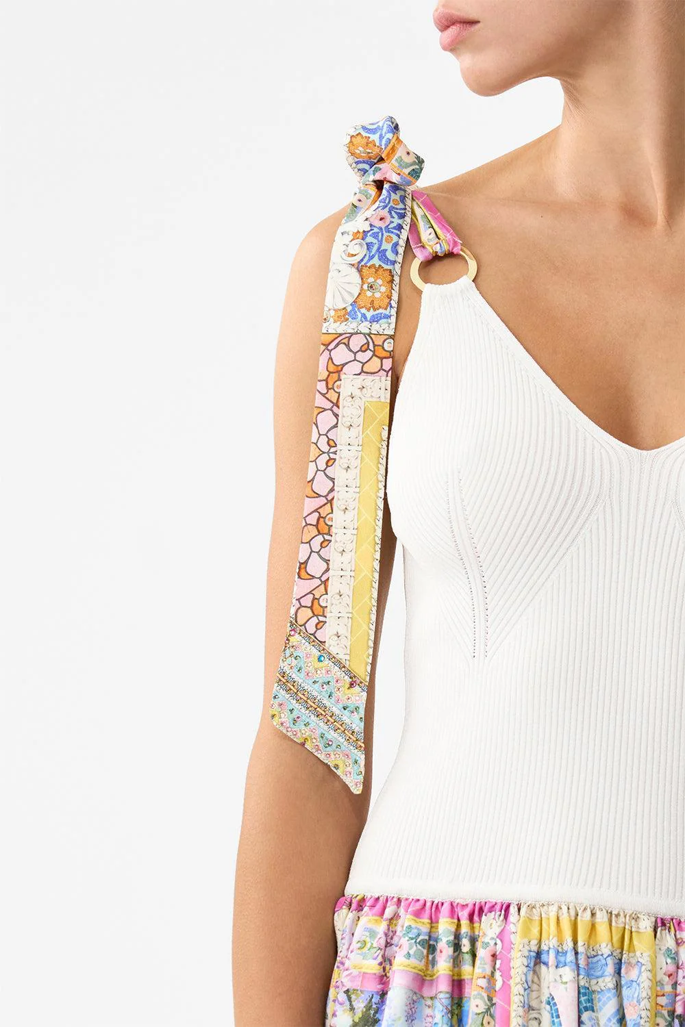 Bodice Splice Midi Dress - Image 4