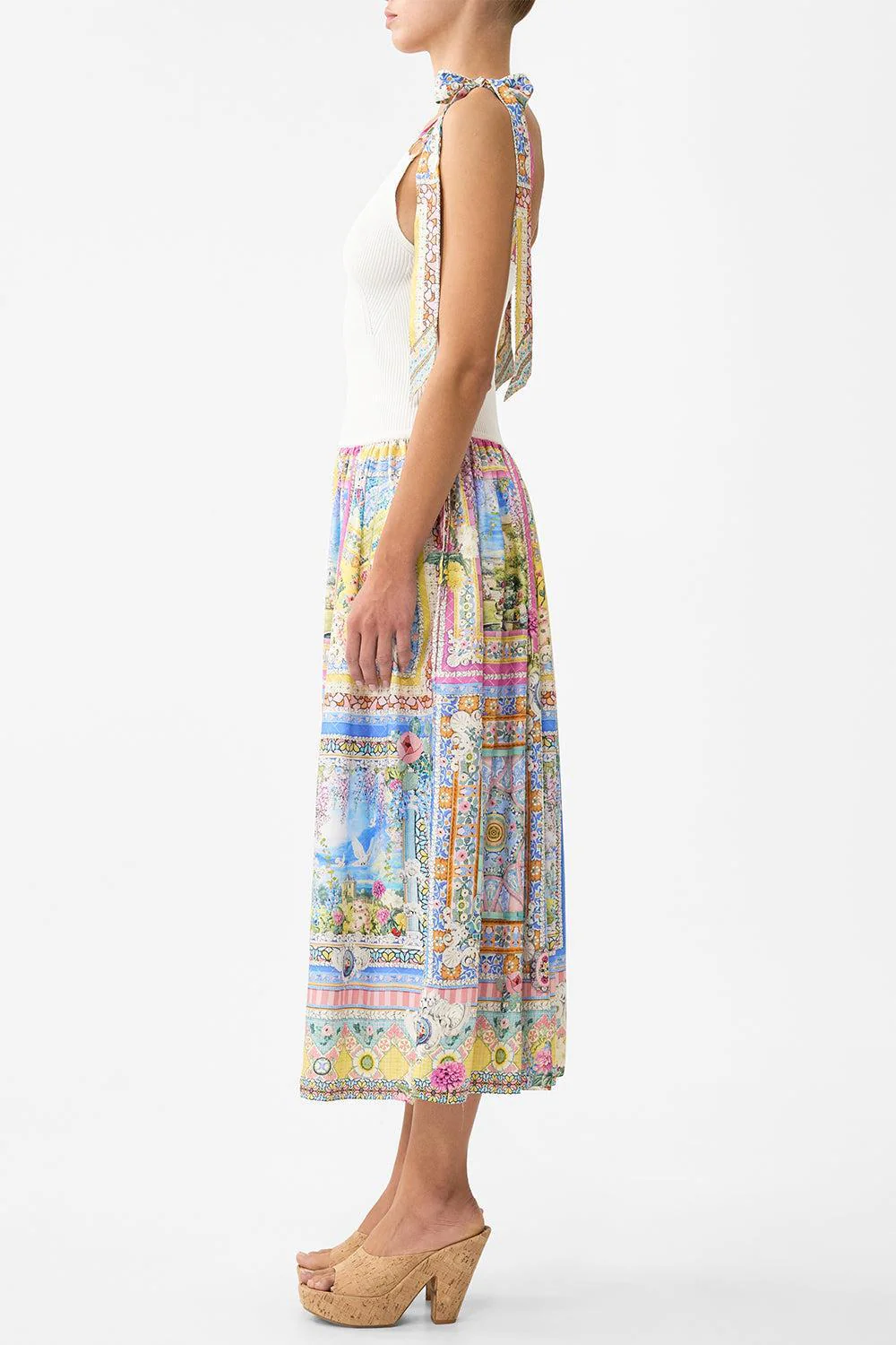 Bodice Splice Midi Dress - Image 5