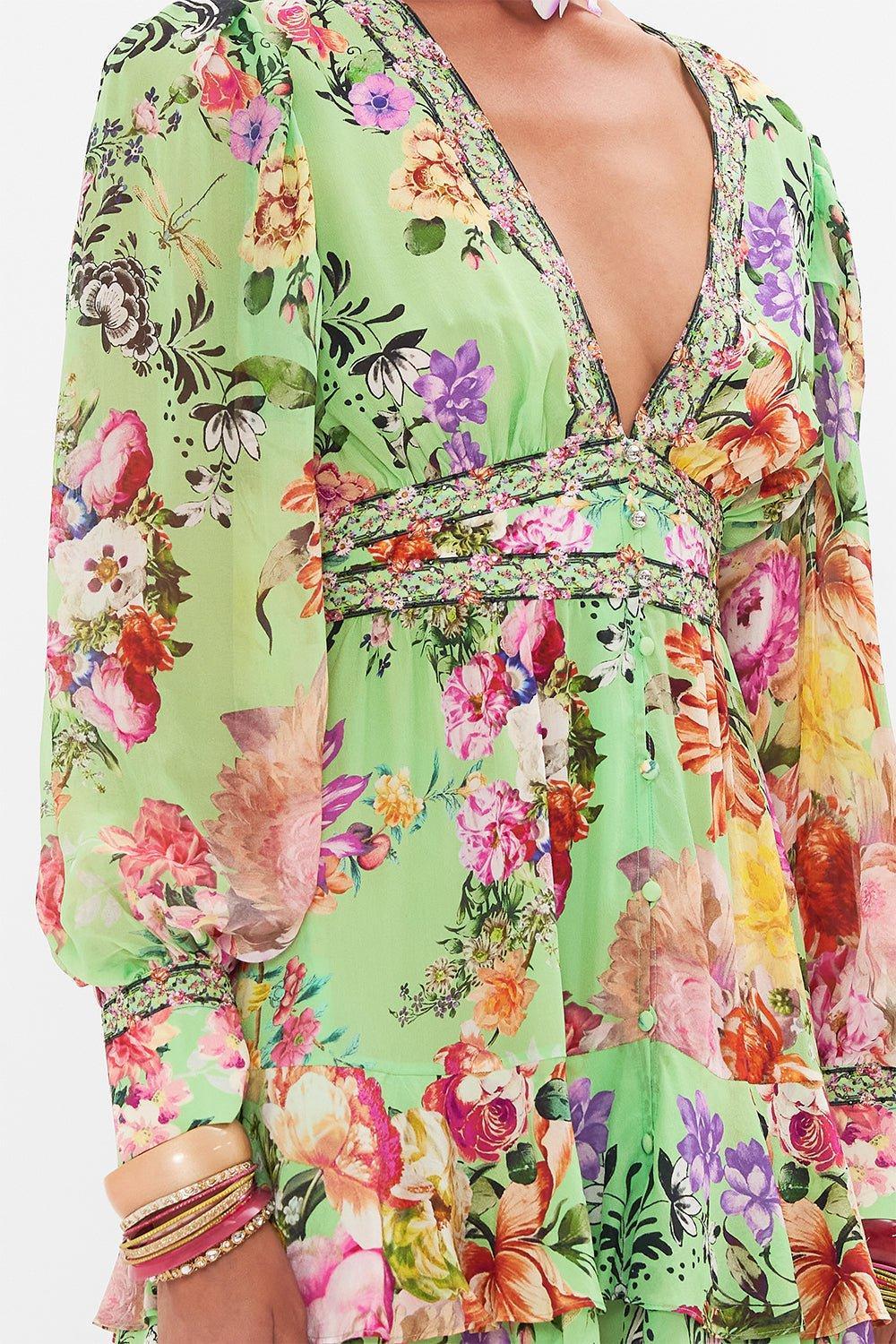 Button Front Frill Dress - Image 5
