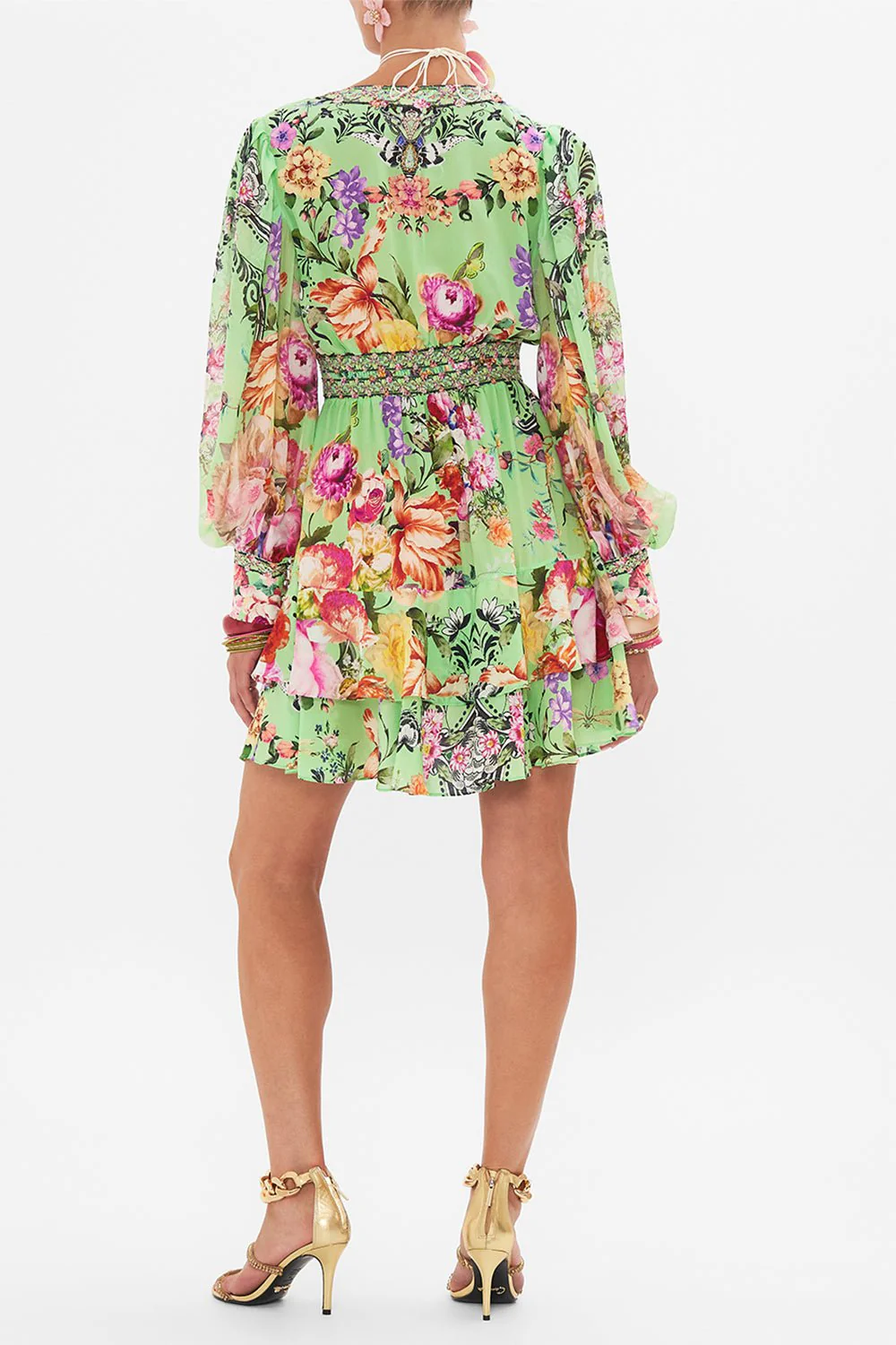 Button Front Frill Dress - Image 6