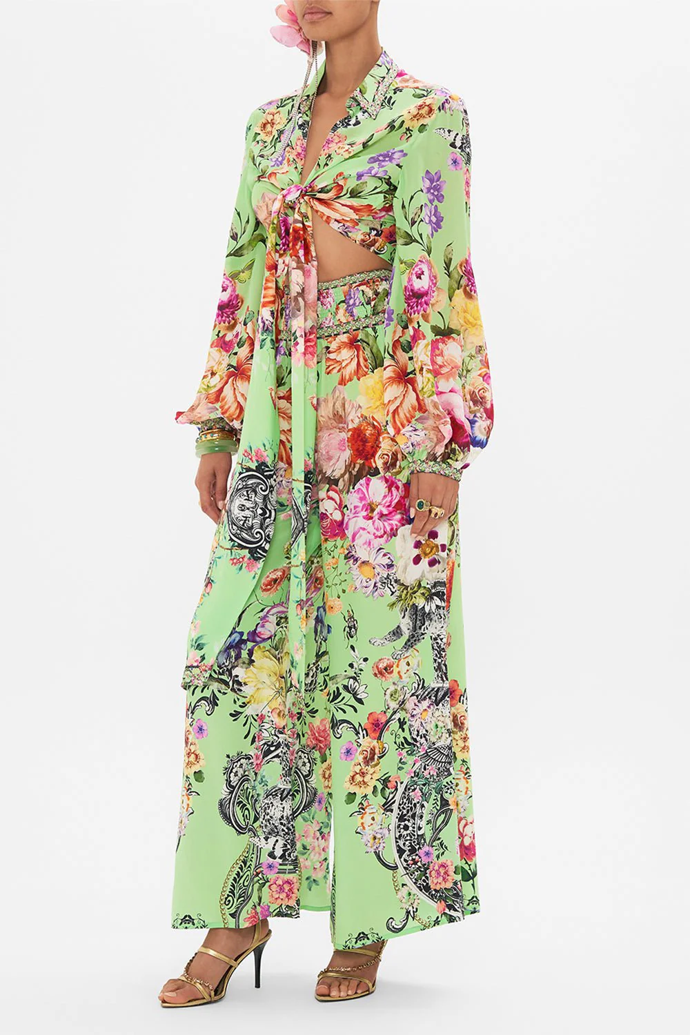 Cropped Wrap Shirt - Image 3