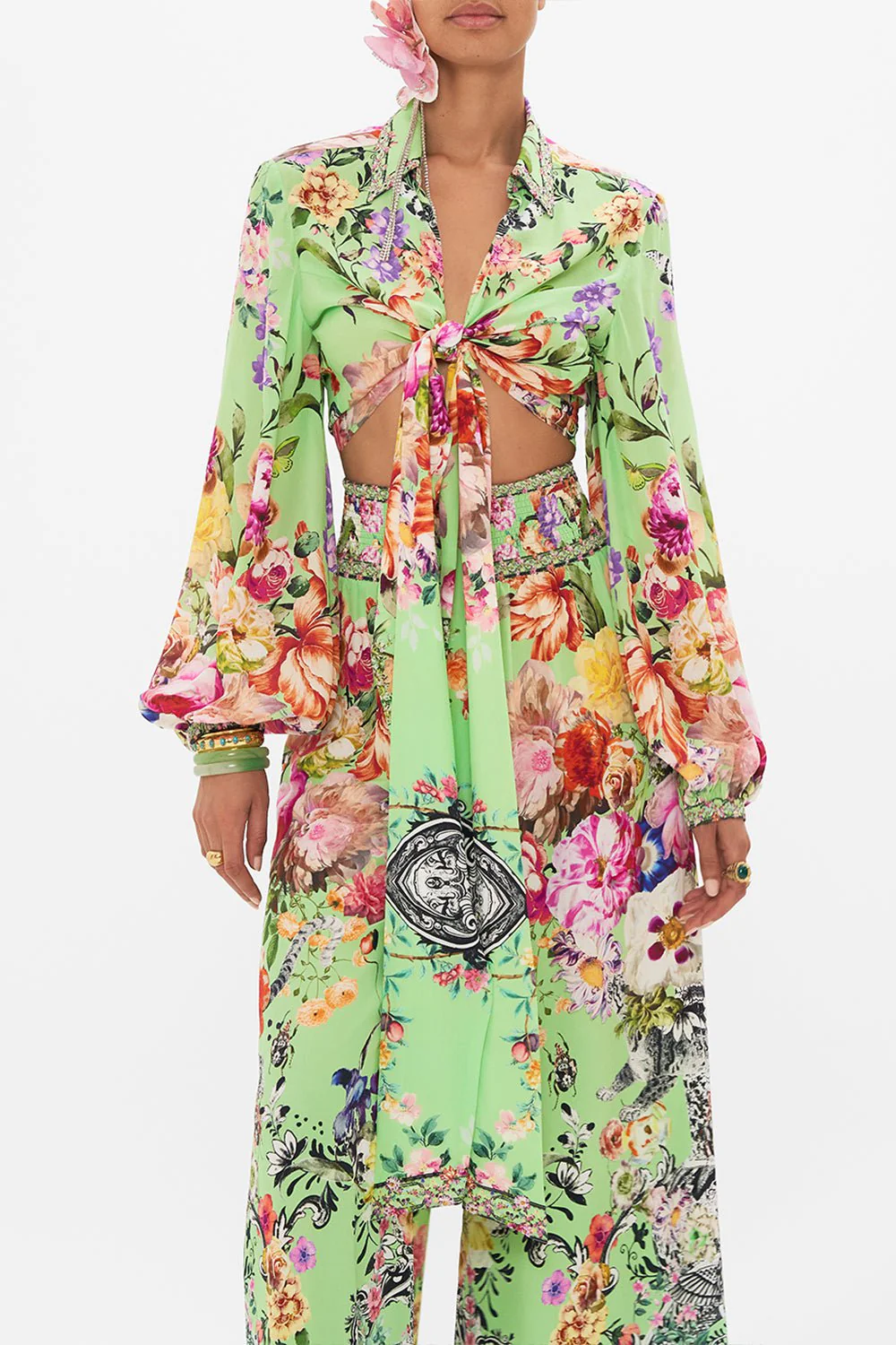 Cropped Wrap Shirt - Image 4