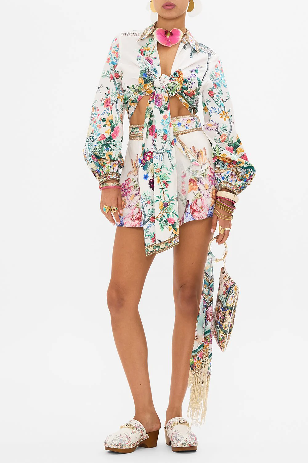 Cropped Wrap Shirt - Image 4