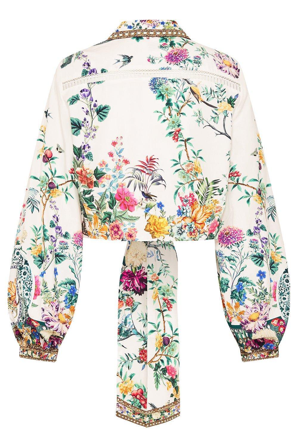 Cropped Wrap Shirt - Image 7