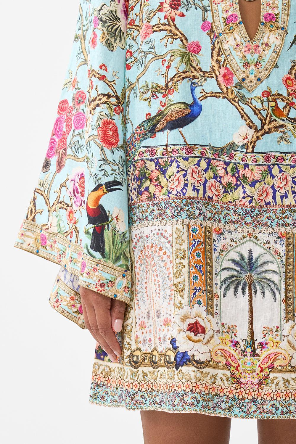 Deep V-Neck Hardware Short Kaftan - Image 6
