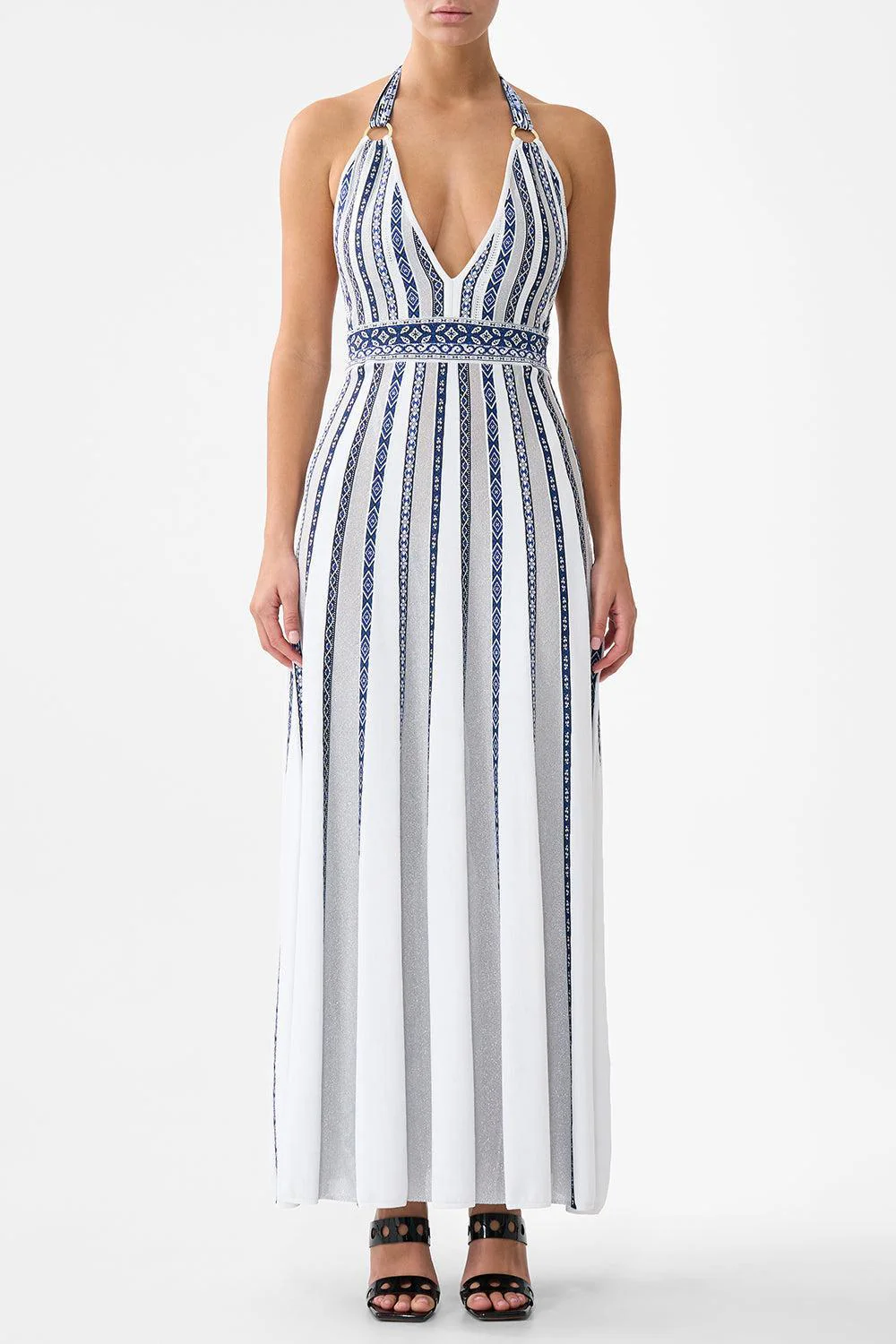 Halter Tie Knit Dress - Image 2