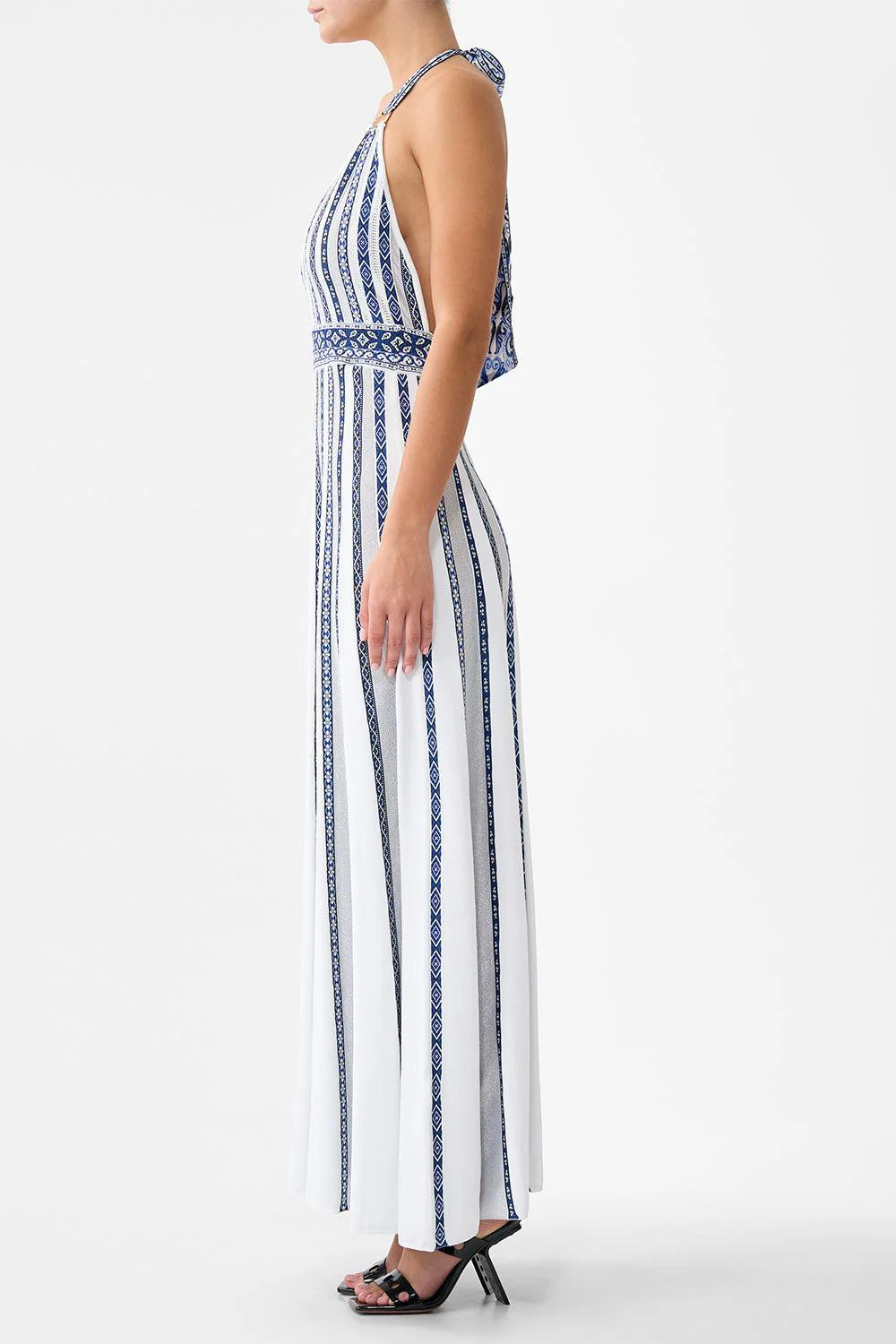 Halter Tie Knit Dress - Image 6