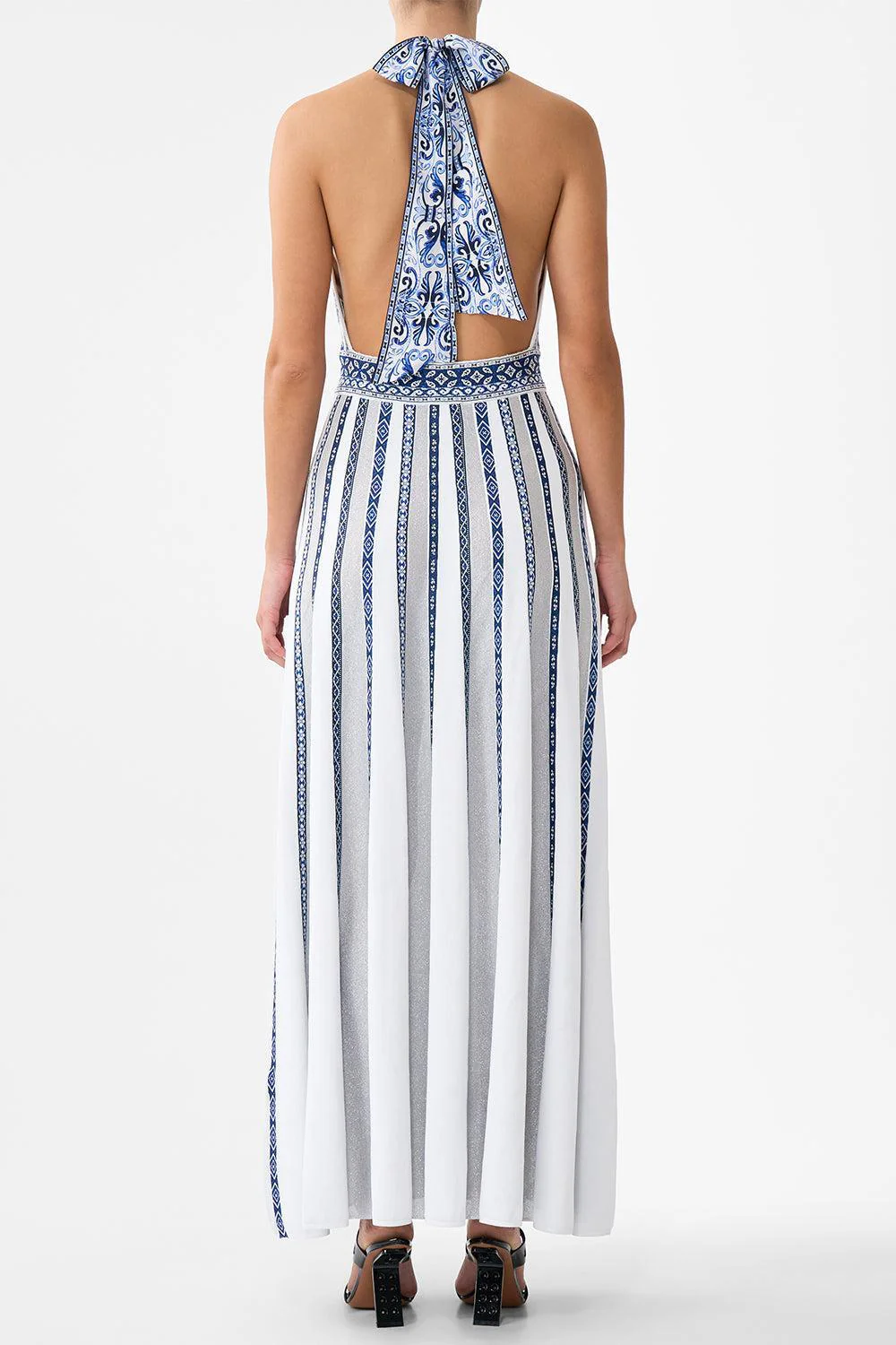 Halter Tie Knit Dress - Image 8