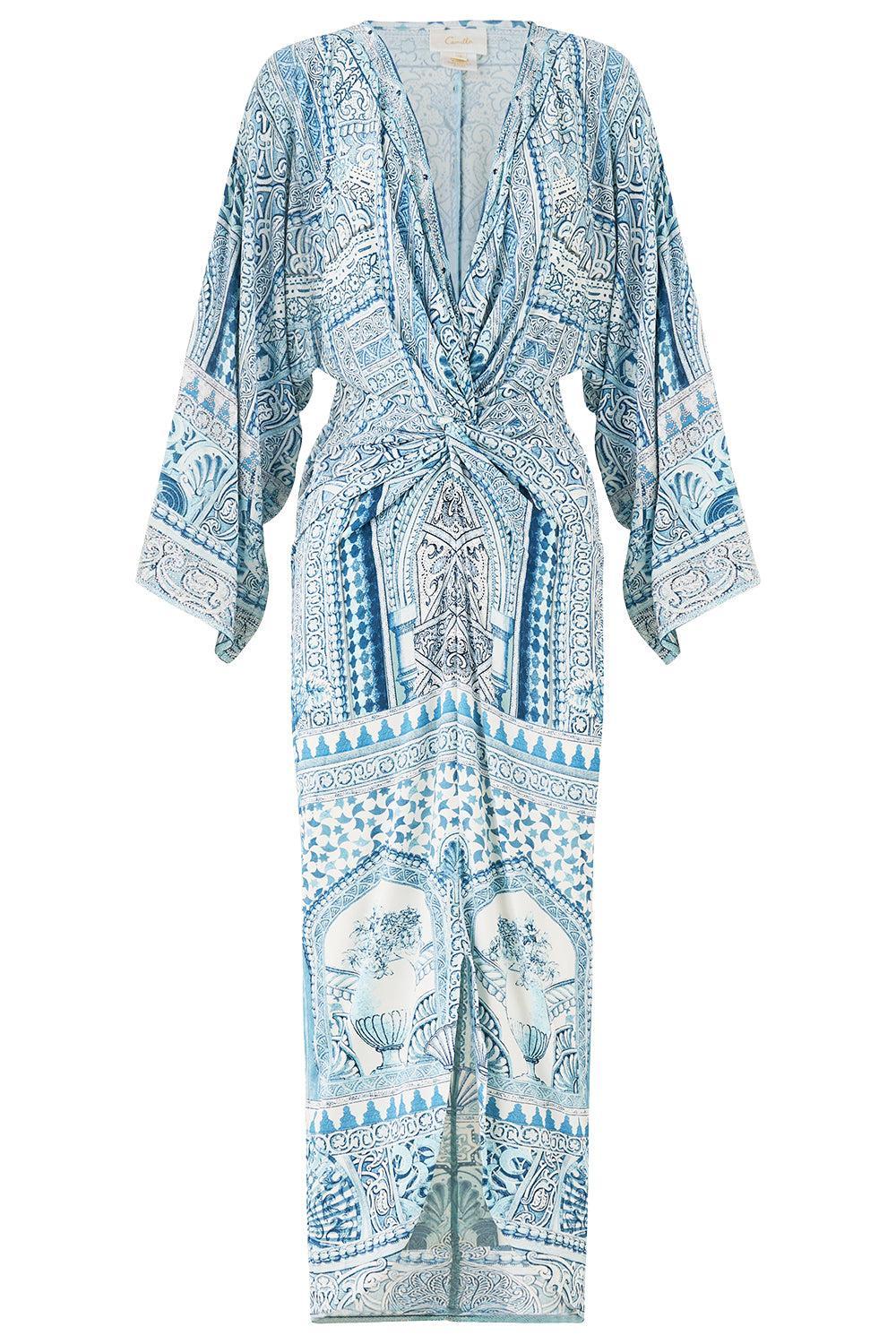 Hi-Lo Split Front Twist Dress