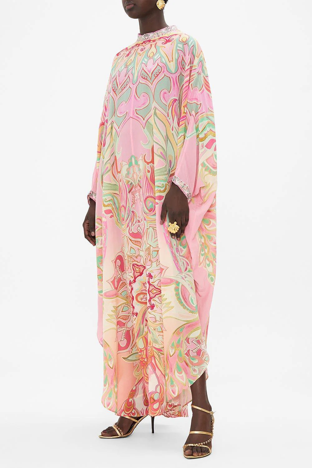 High Collar Tie Kaftan - Image 2