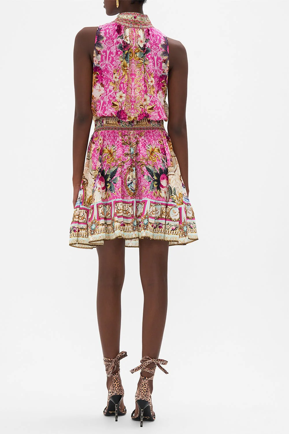 High Neck Mini Dress - Image 6
