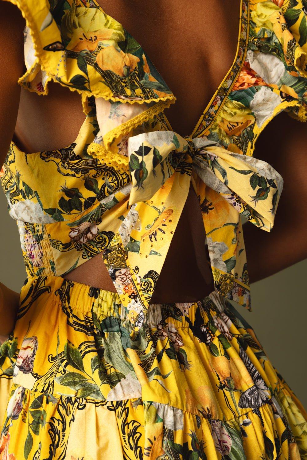Neck Frill Short Dress - Image 4