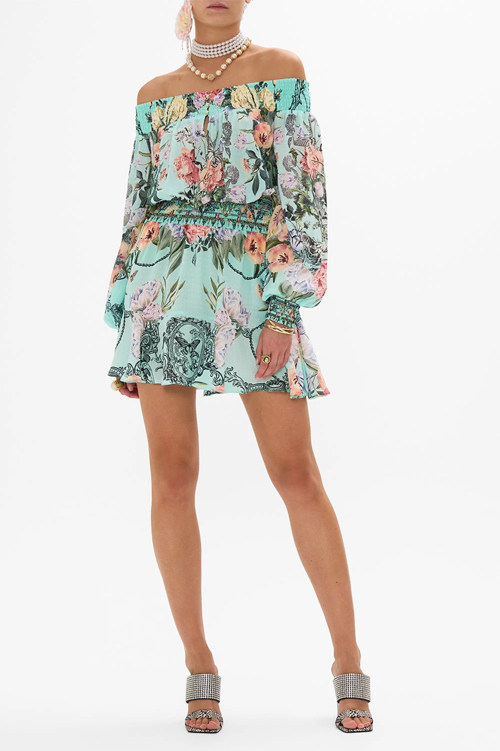 Off Shoulder Short Dress - Image 3