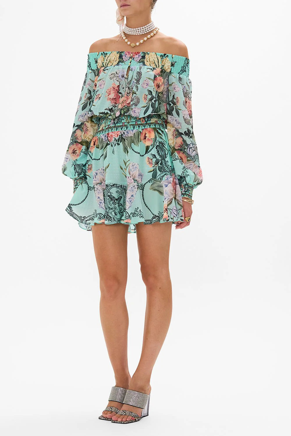 Off Shoulder Short Dress - Image 5