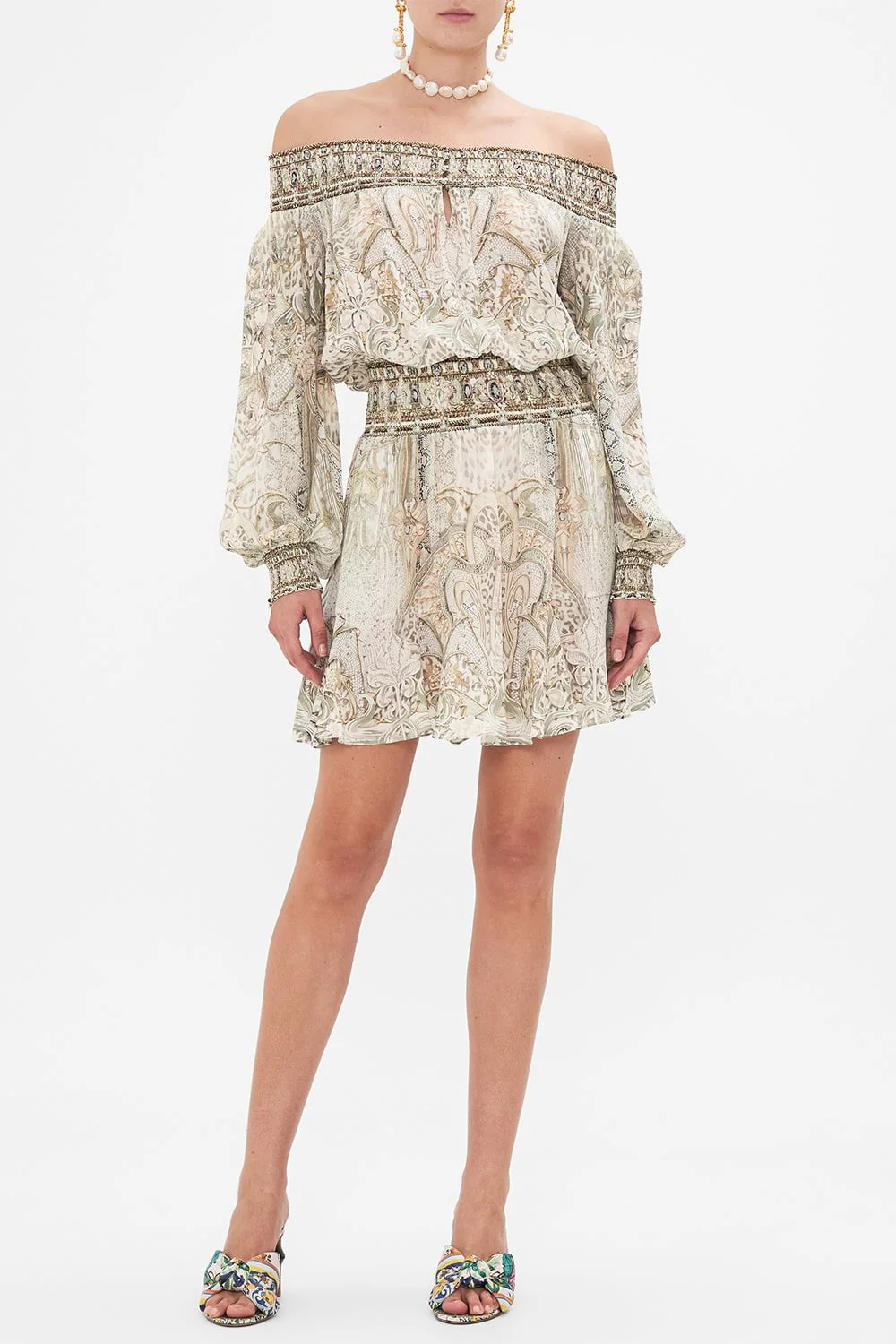 Off Shoulder Short Dress - Image 4