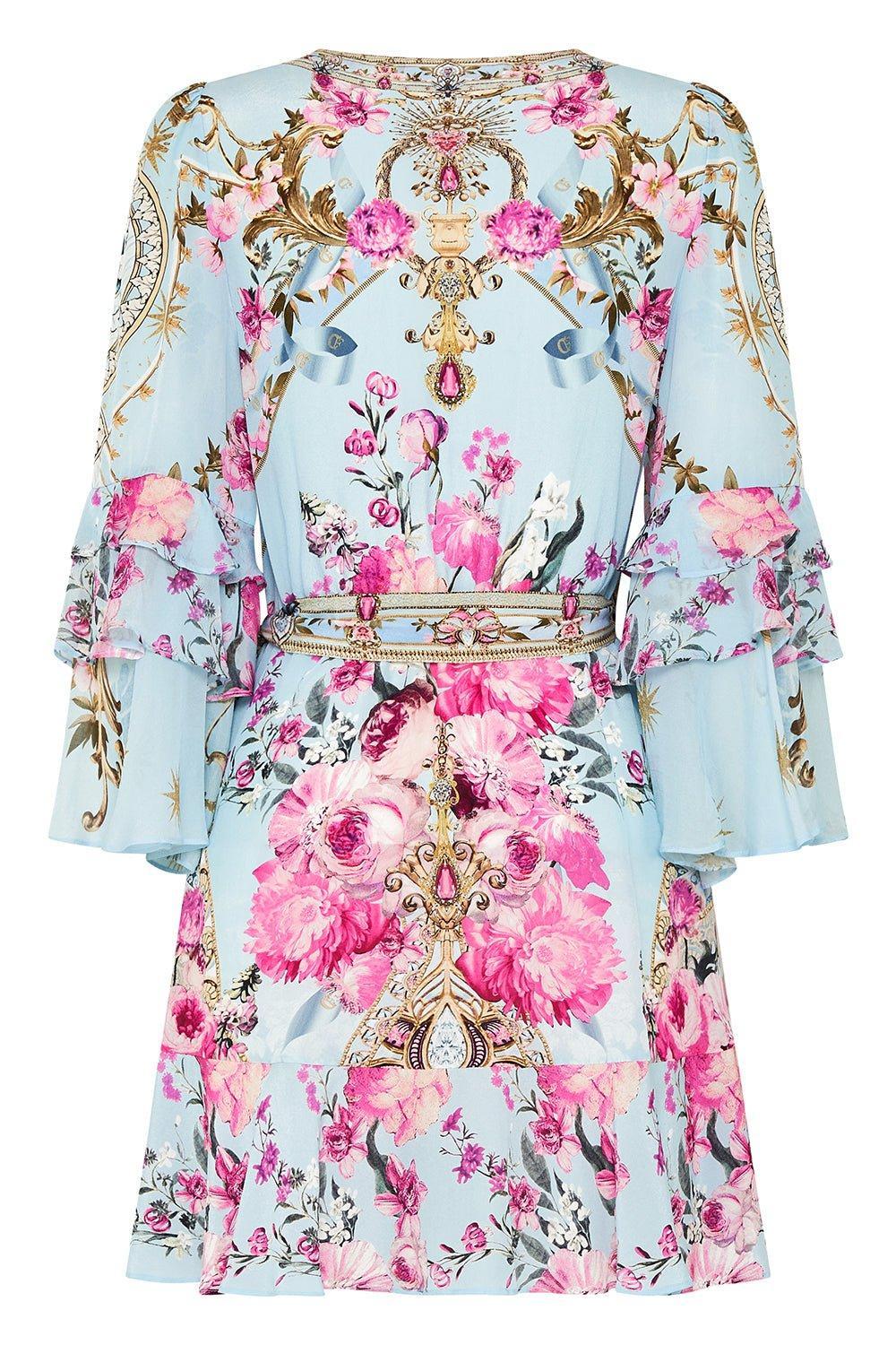 Ruffle Sleeve Wrap Dress - Image 7