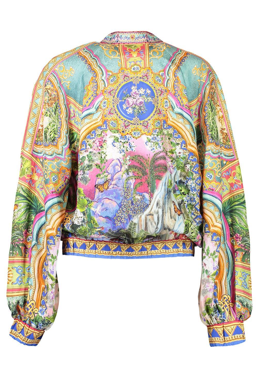 Shirred Cuff Bomber Jacket - Image 4
