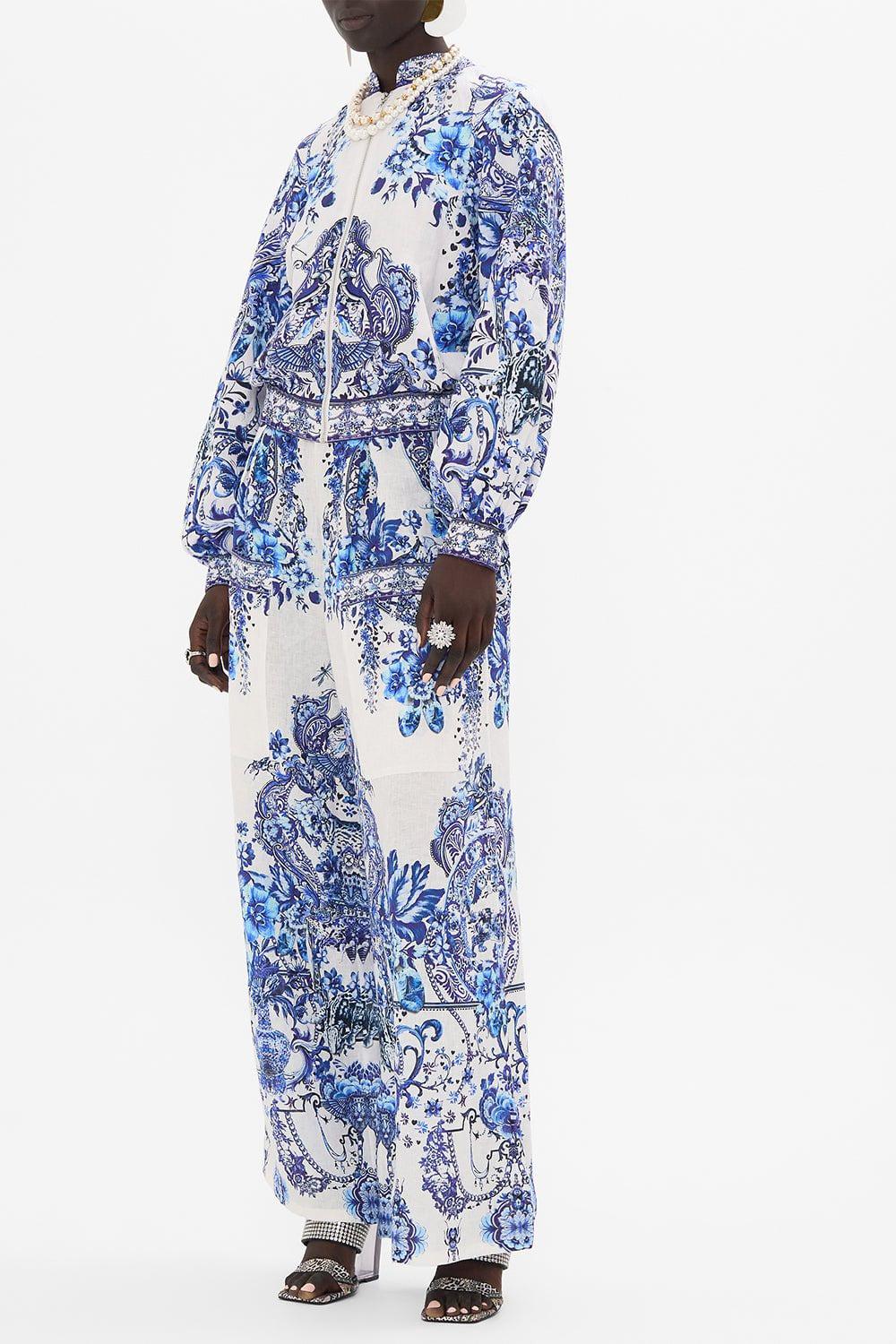 Shirred Cuff Bomber Jacket - Image 5