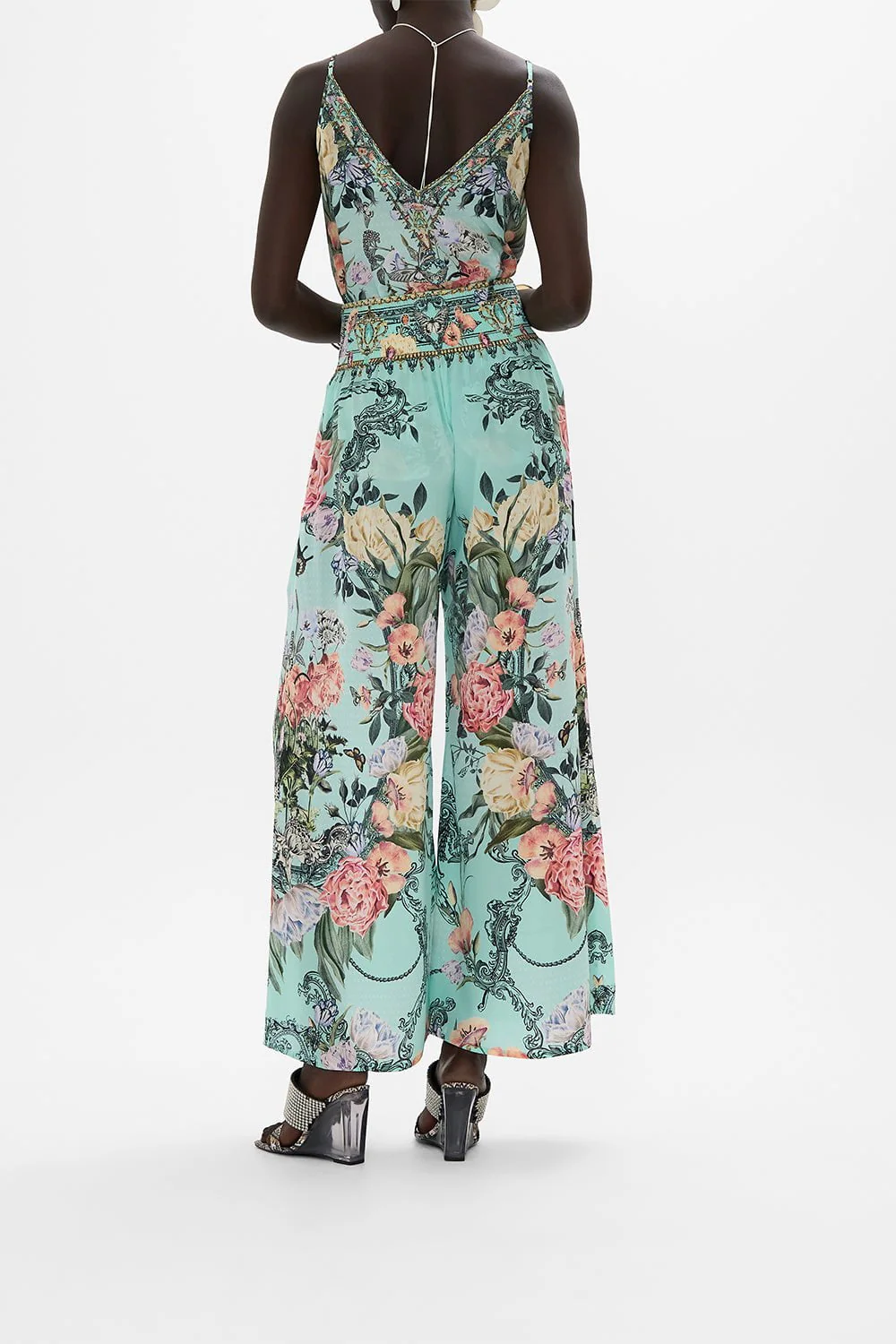 Shirred Waist Wide Leg Pant - Image 5