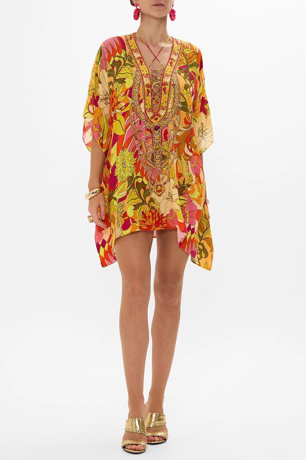 Short Lace Up Kaftan - Image 5