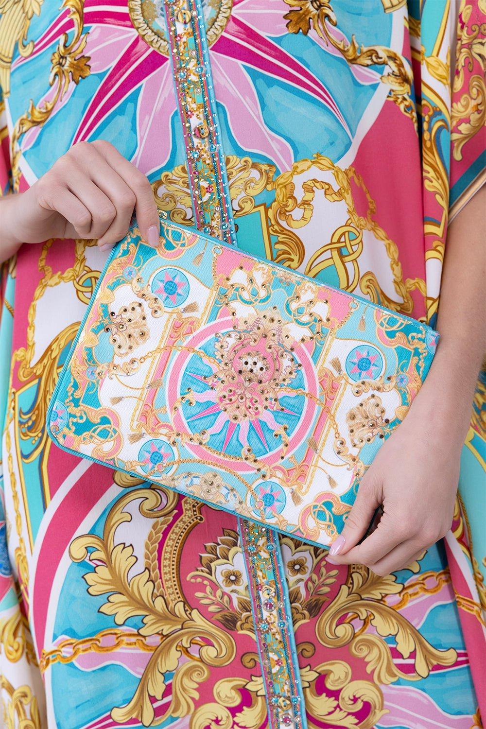 Small Canvas Clutch - Sail Away With Me - Image 3