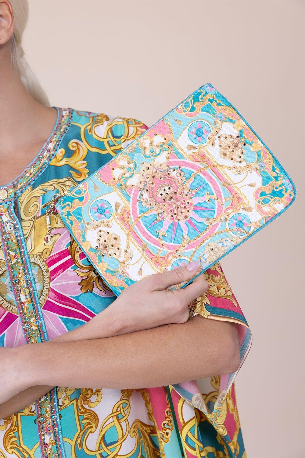 Small Canvas Clutch - Sail Away With Me - Image 4