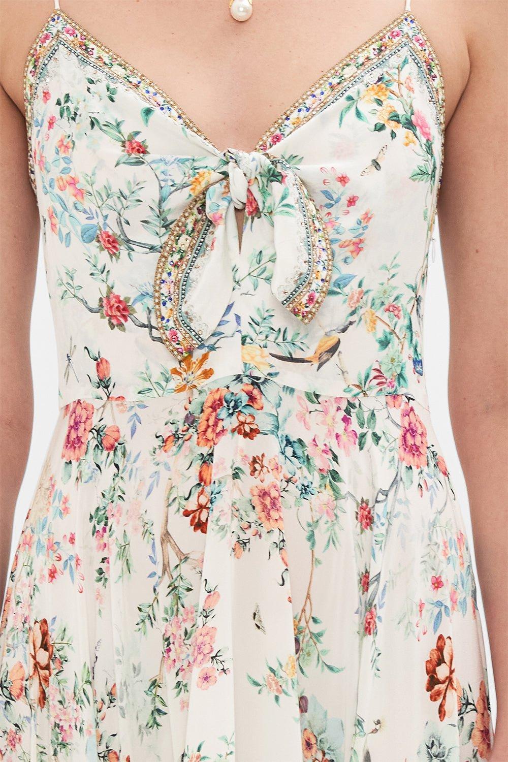 Tie Front Long Dress - Image 3