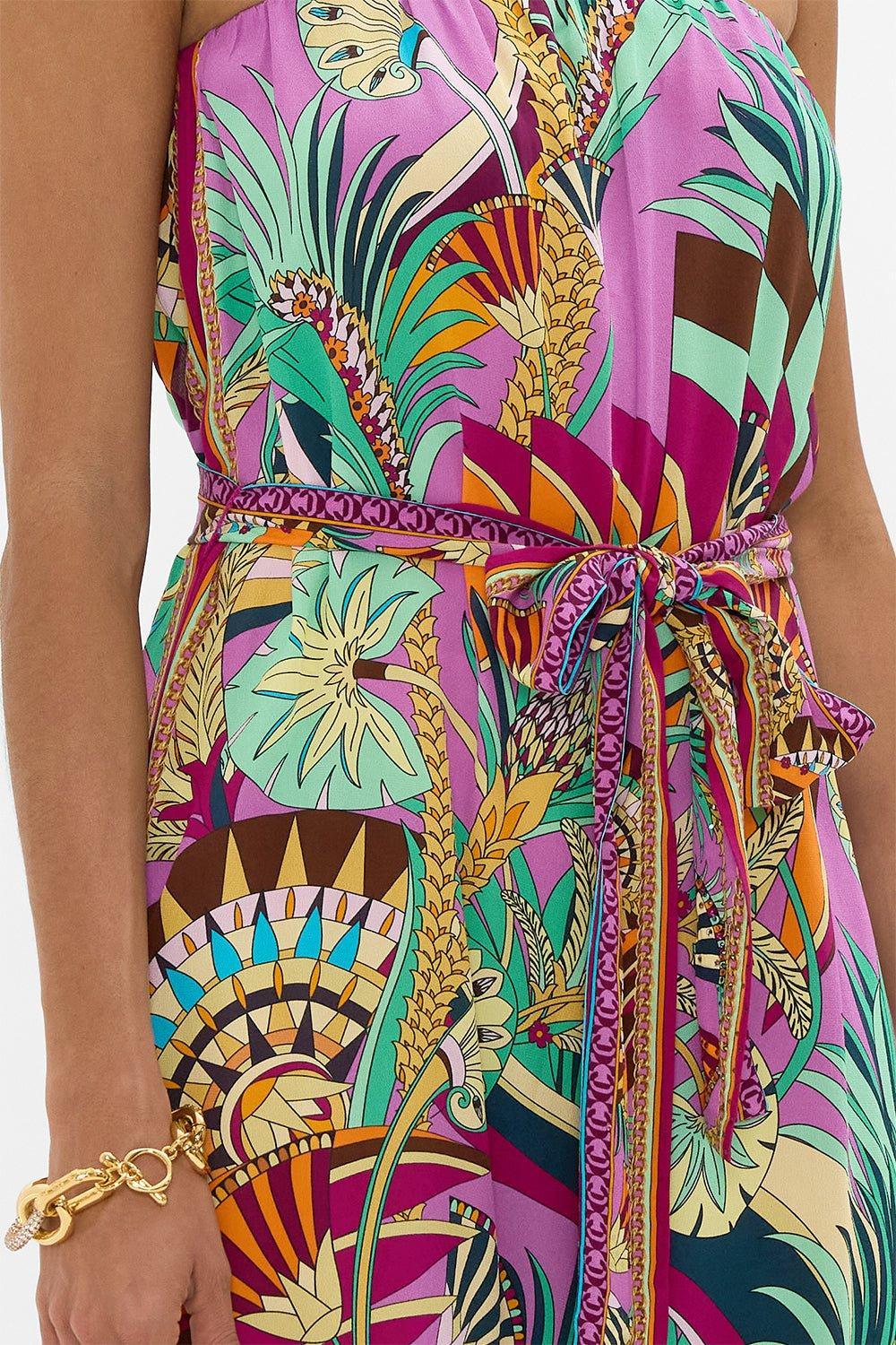 Tie Waist Strapless Jumpsuit - Image 4