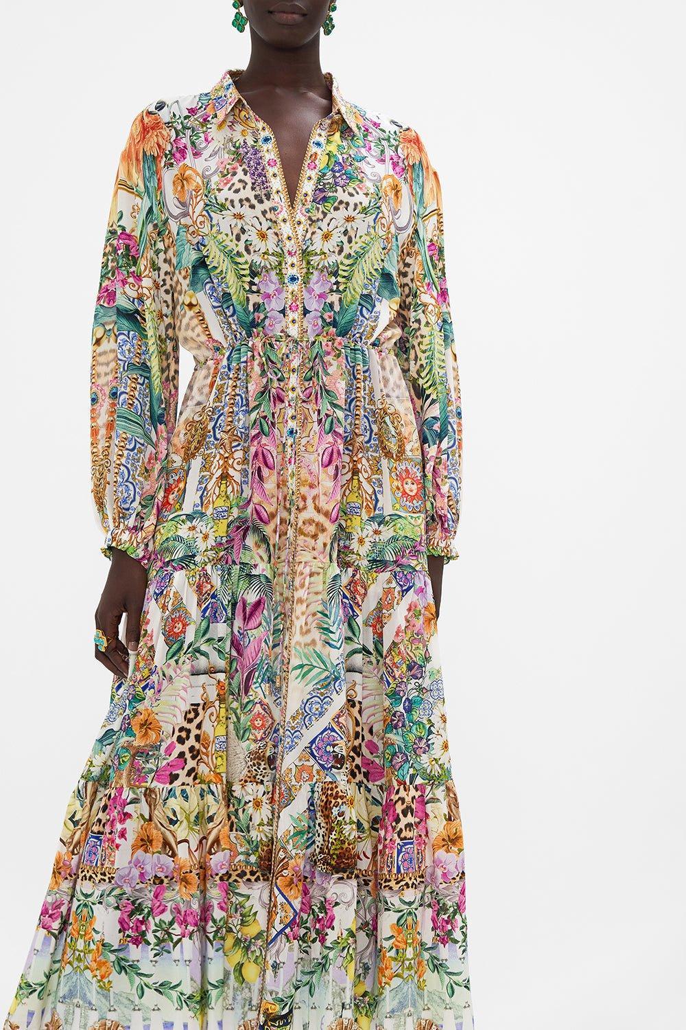 Tiered Shirt Dress - Image 3