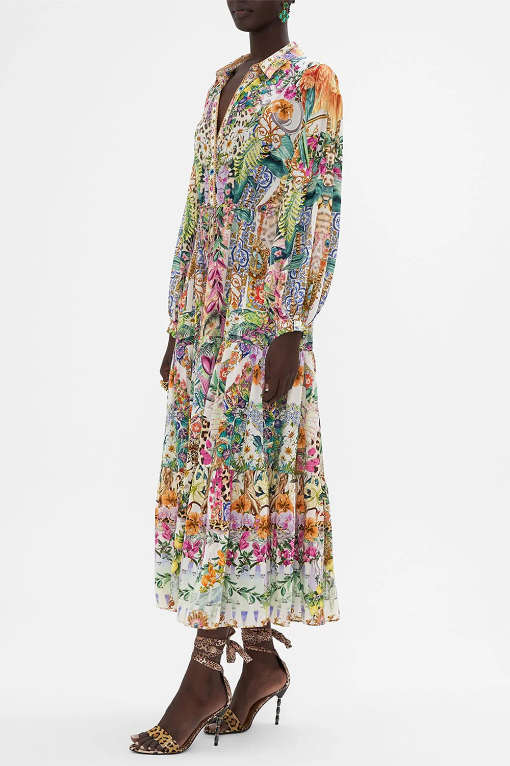 Tiered Shirt Dress - Image 4
